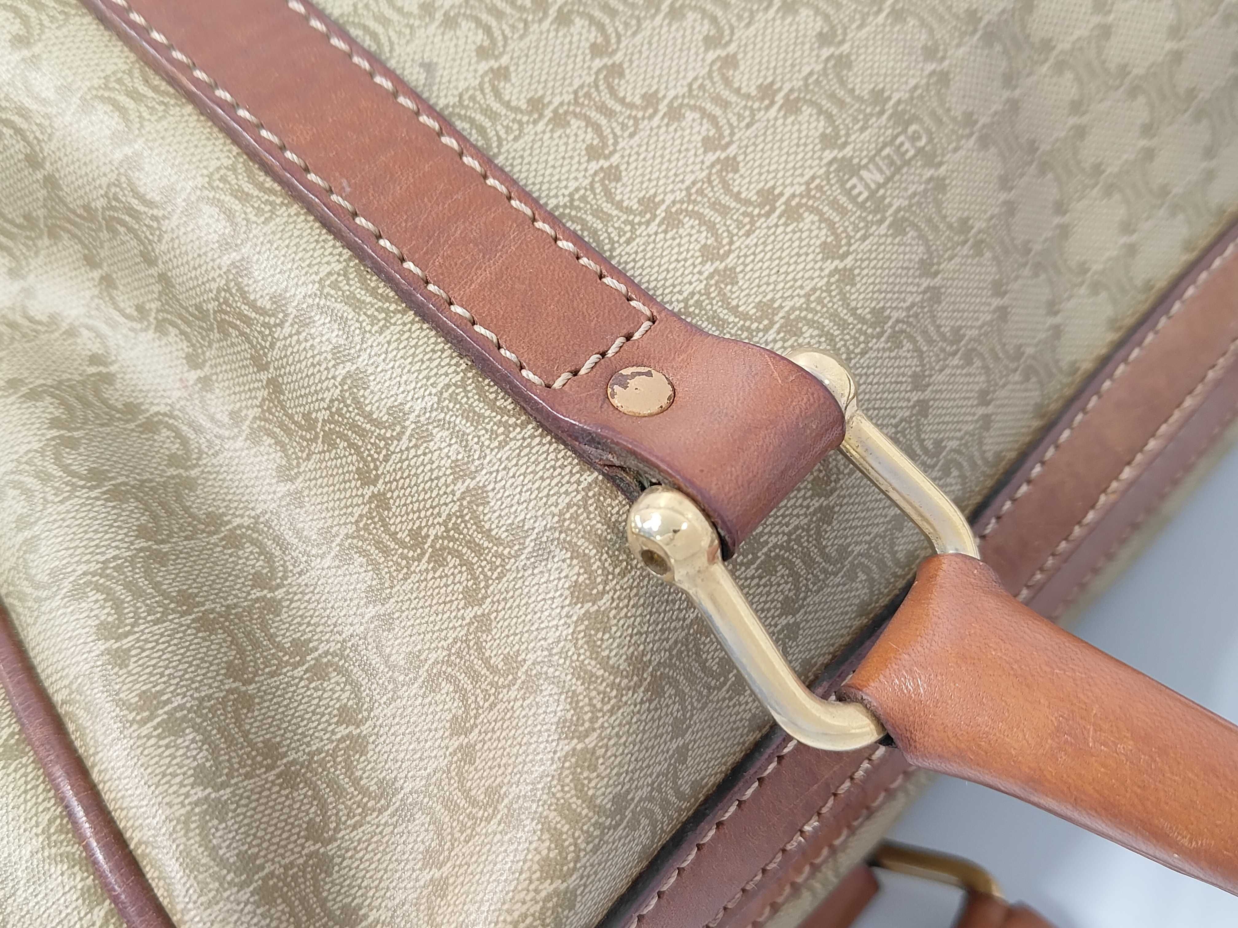 Macadam Leather Handbag Boston Bag — view 6