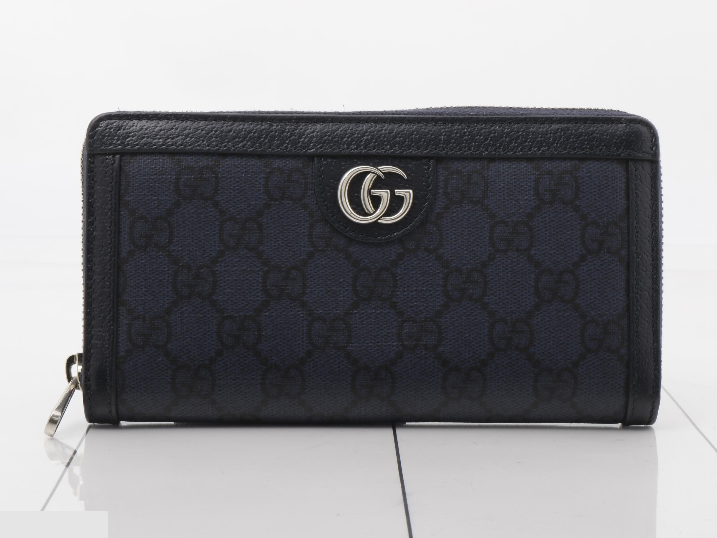 GG Supreme Canvas Round Zipper Long Wallet 706844