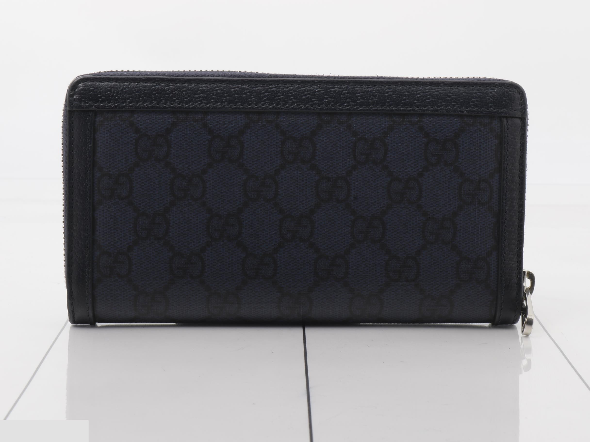 GG Supreme Canvas Round Zipper Long Wallet 706844 — view 2