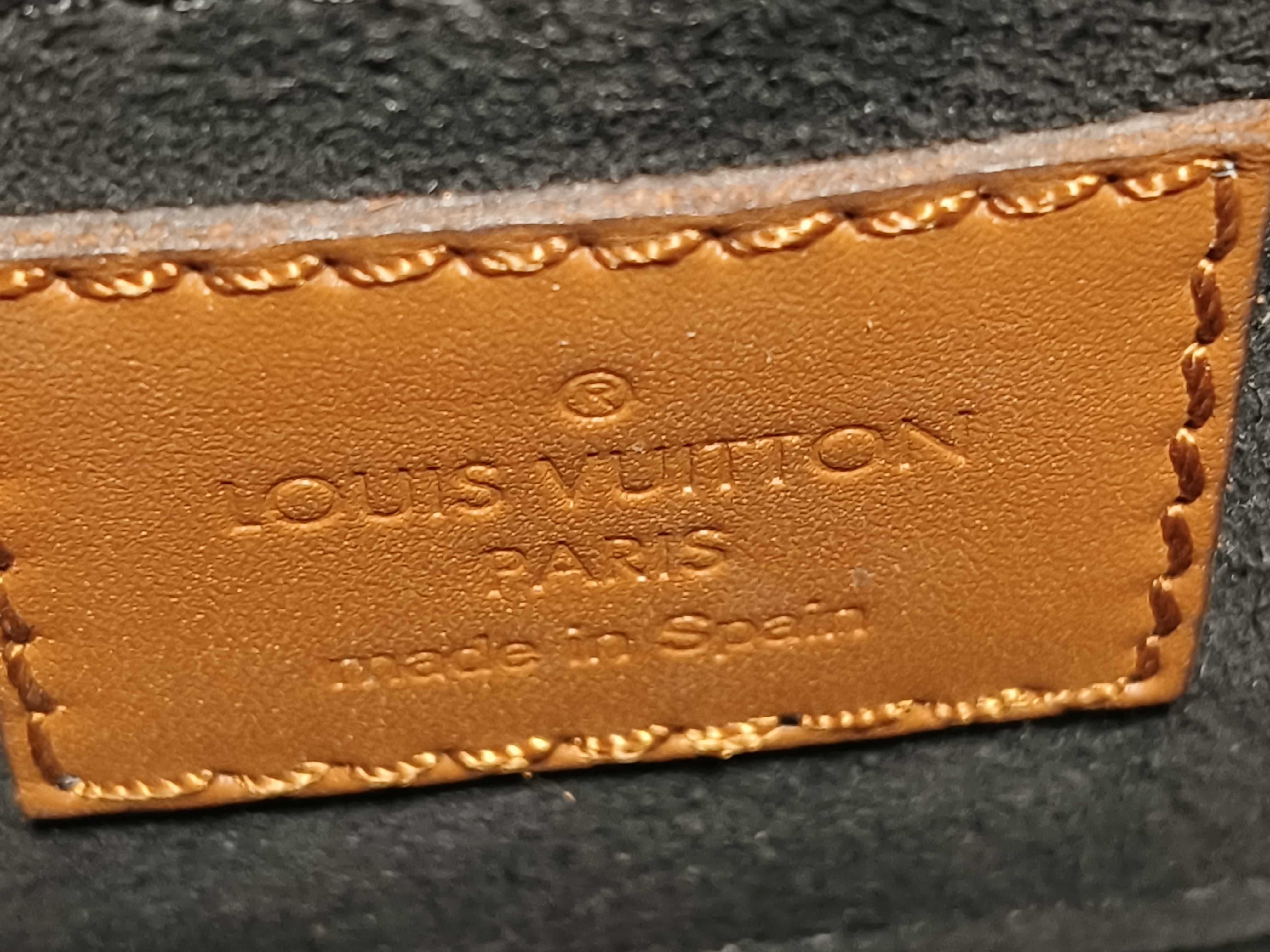 Monogram Louis Vuitton Dauphine MINI Monogram Reverse Shoulder Bag Brown Gold Hardware Shoulder Bag — view 12