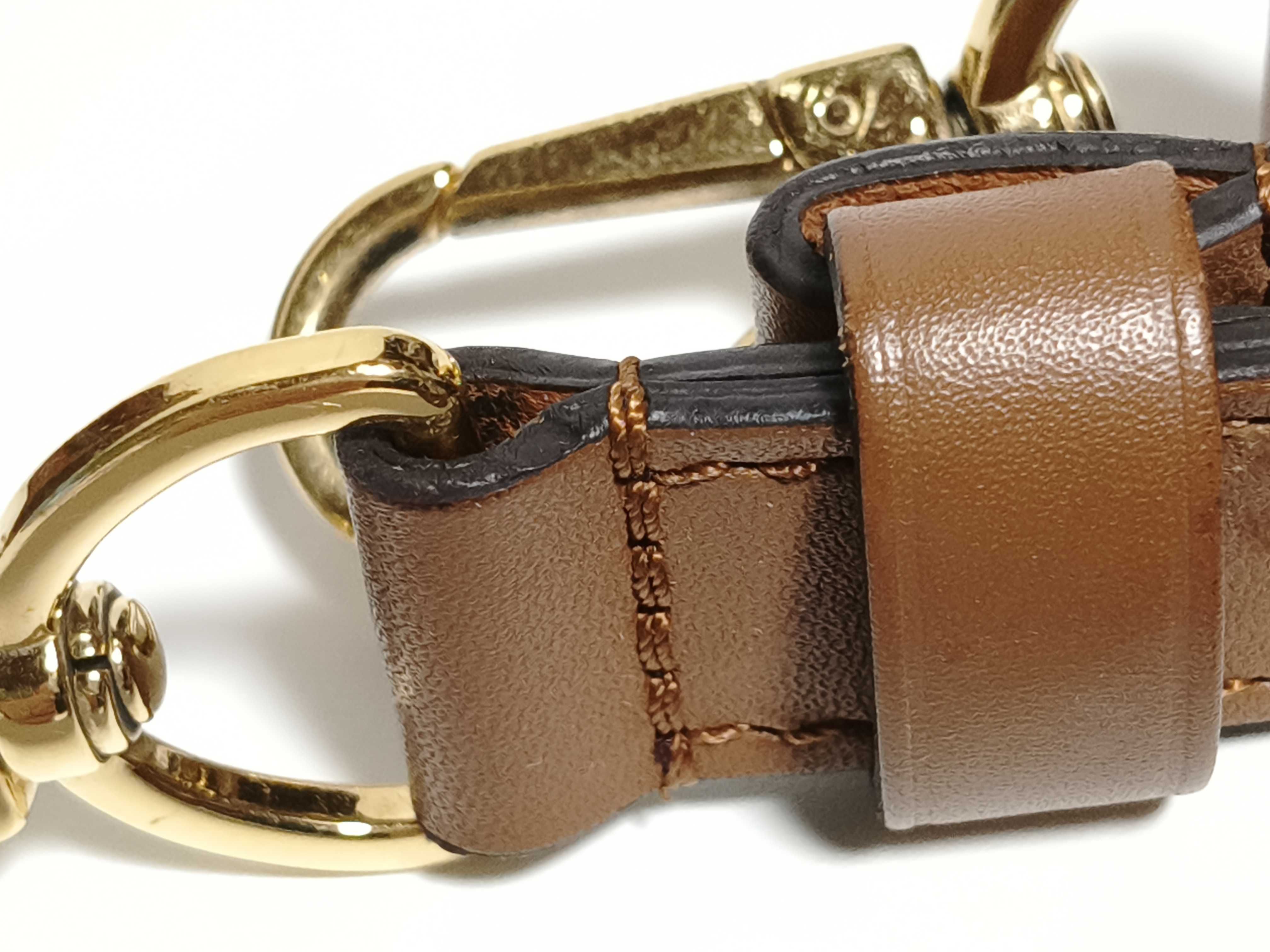 Monogram Louis Vuitton Dauphine MINI Monogram Reverse Shoulder Bag Brown Gold Hardware Shoulder Bag — view 5
