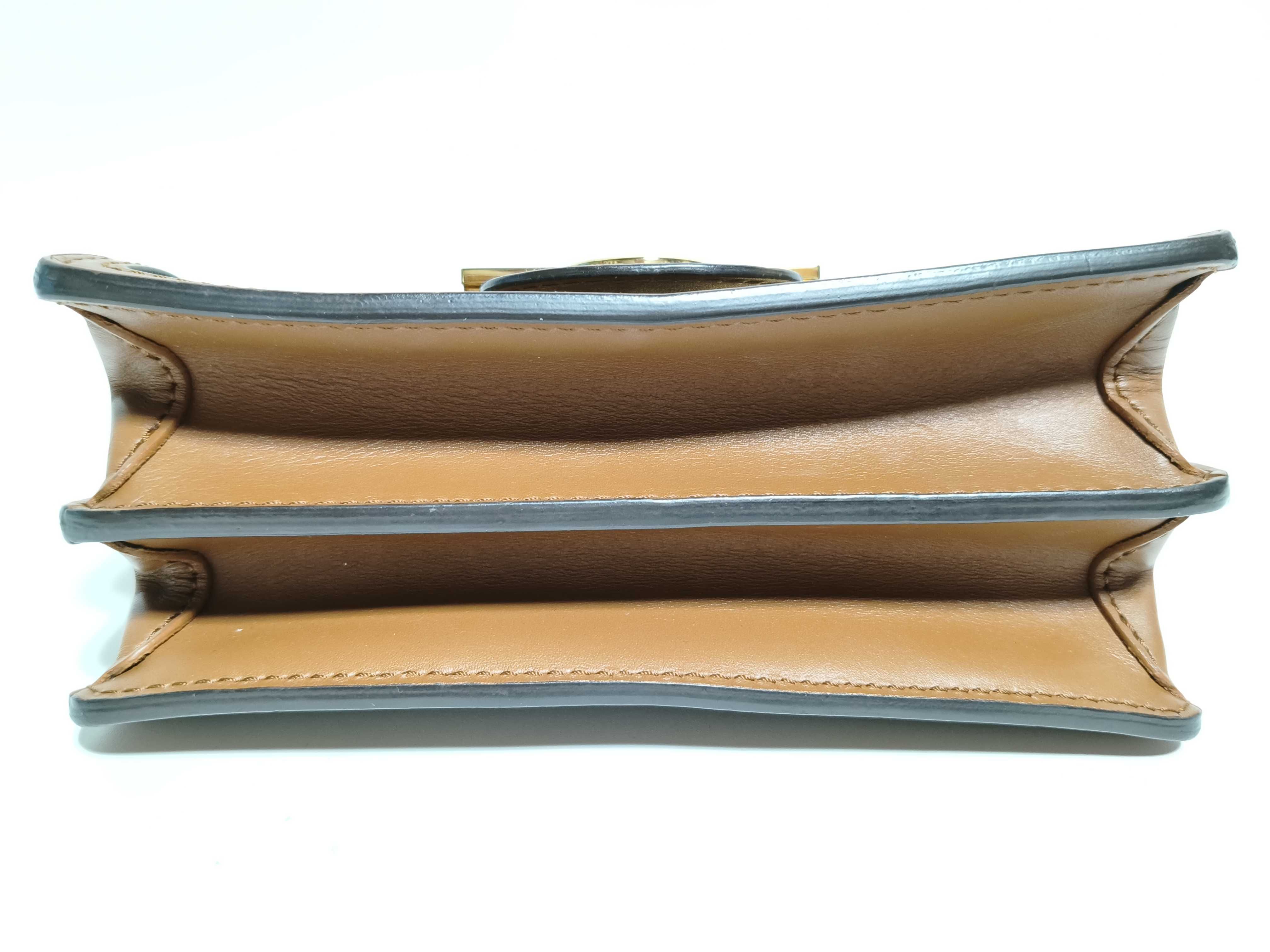 Monogram Louis Vuitton Dauphine MINI Monogram Reverse Shoulder Bag Brown Gold Hardware Shoulder Bag — view 7