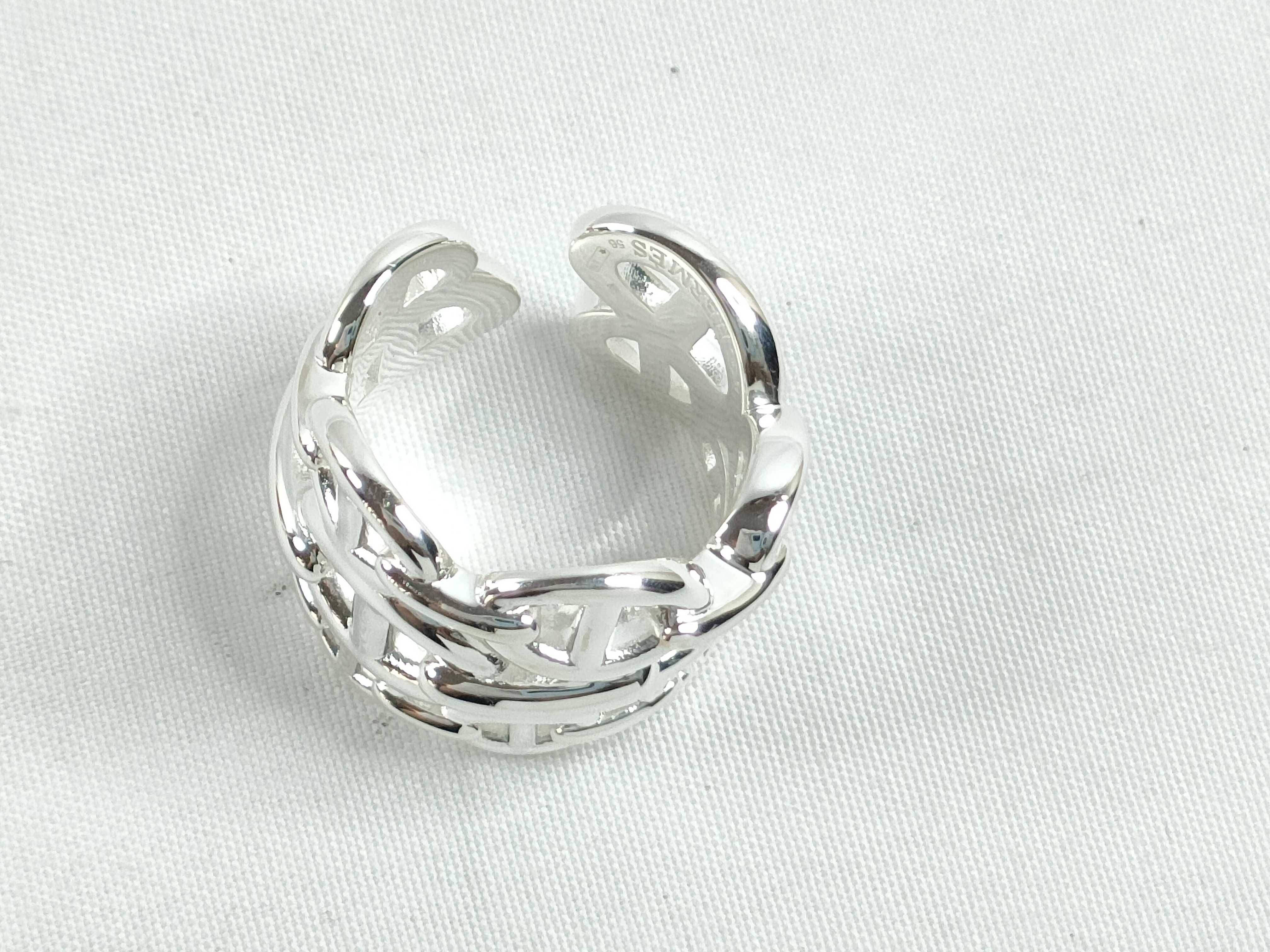 Silver Pig Nose Open Ring — view 5
