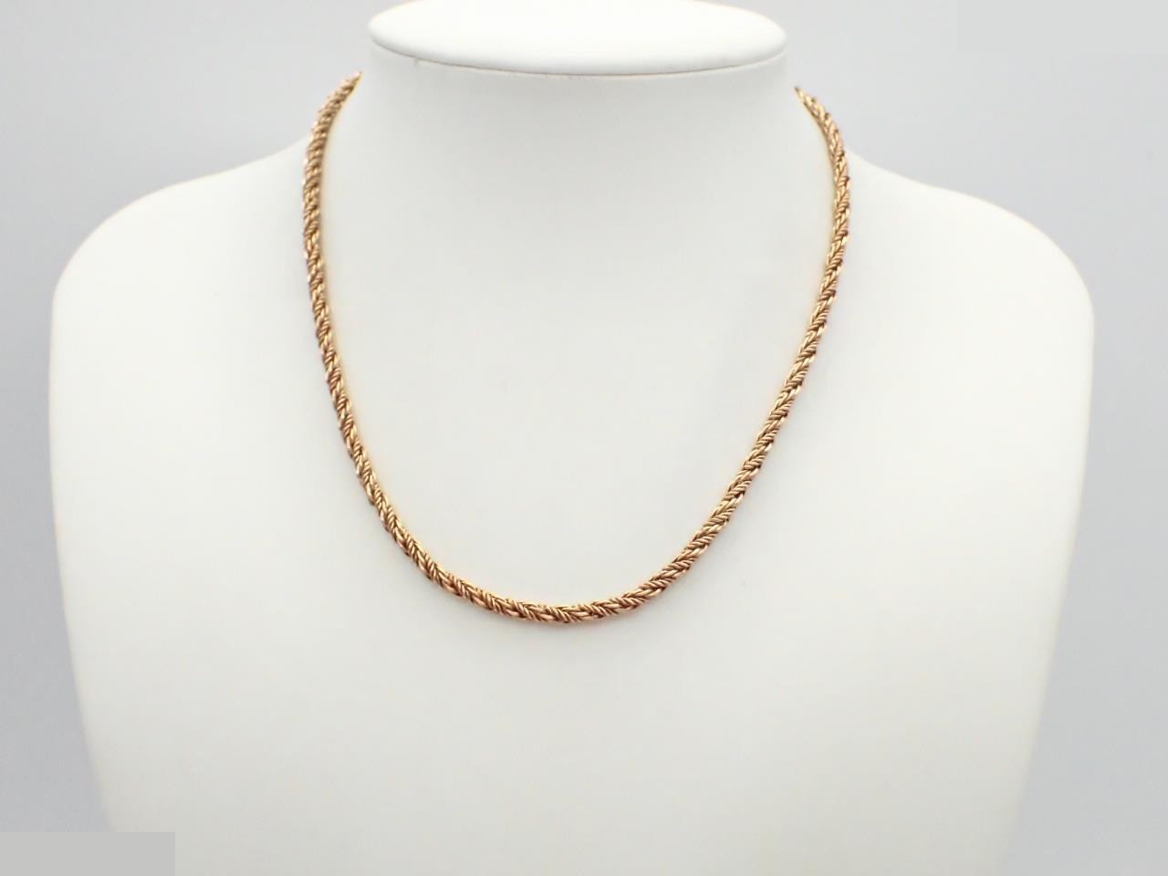 Rope, precious metal, necklace, pendant, chain approx. 40cm — view 3