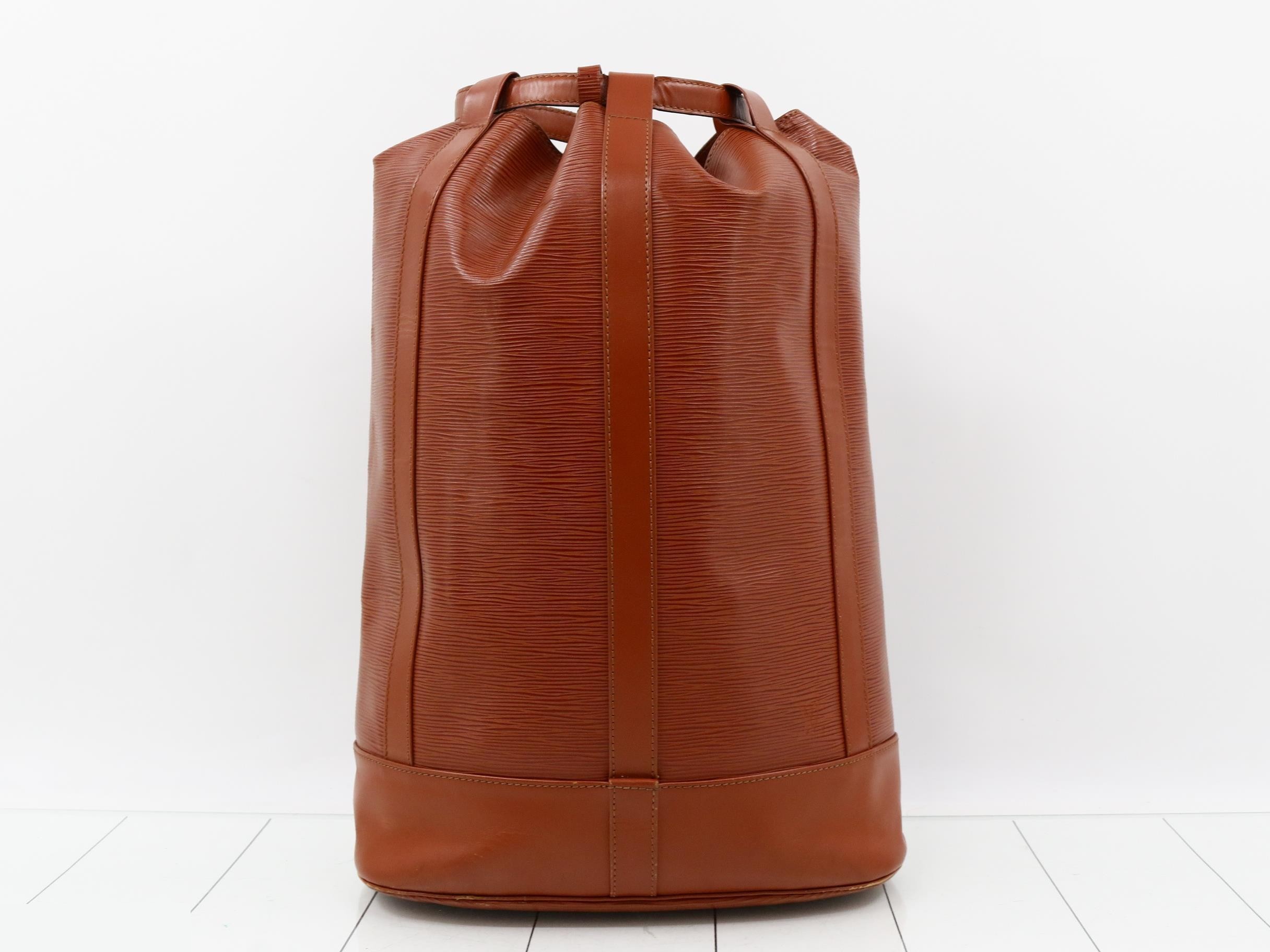 Epi Randonnée GM Kenyan Brown Shoulder Bag