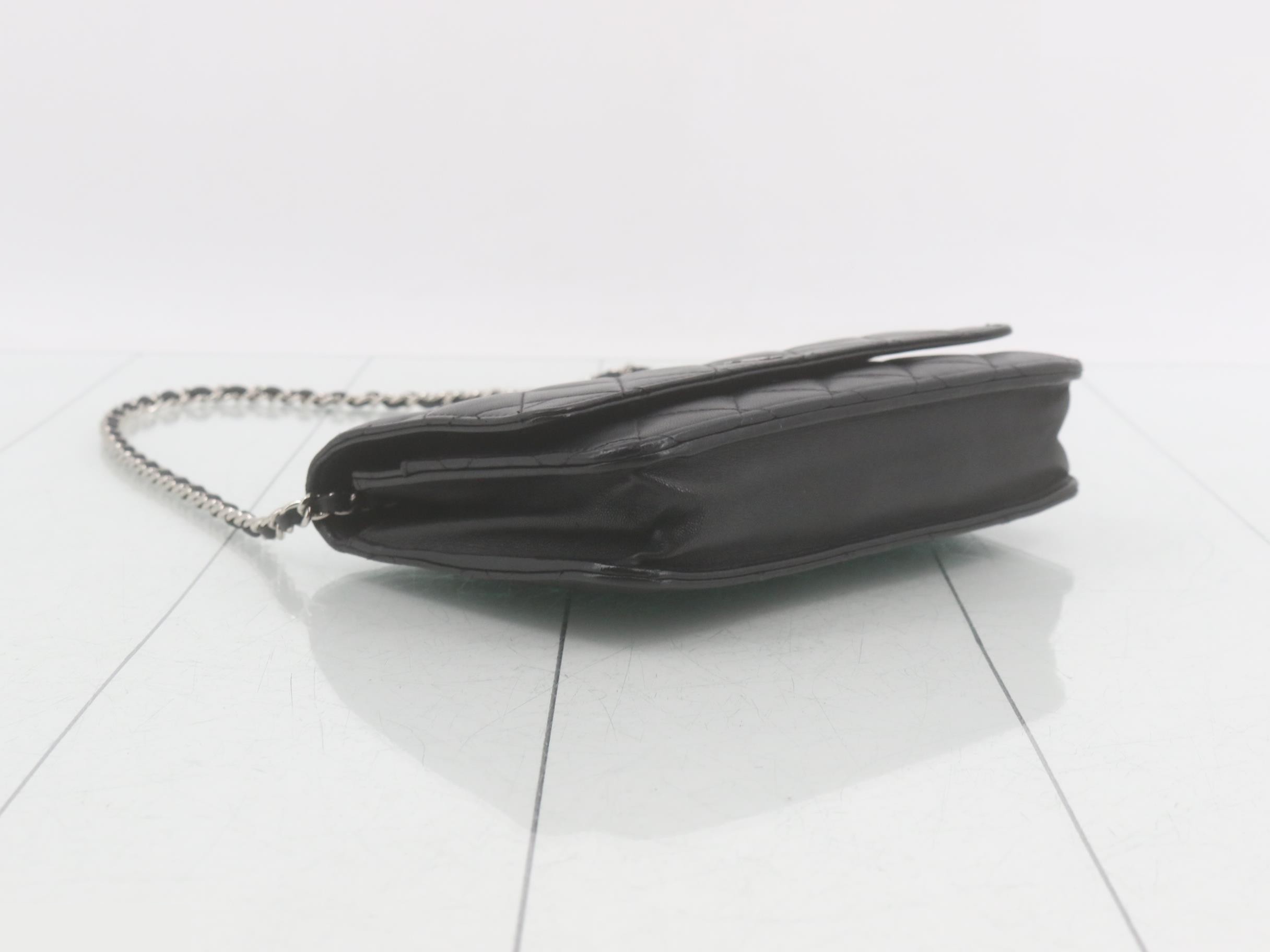Matelassé Lambskin Chain Wallet — view 5