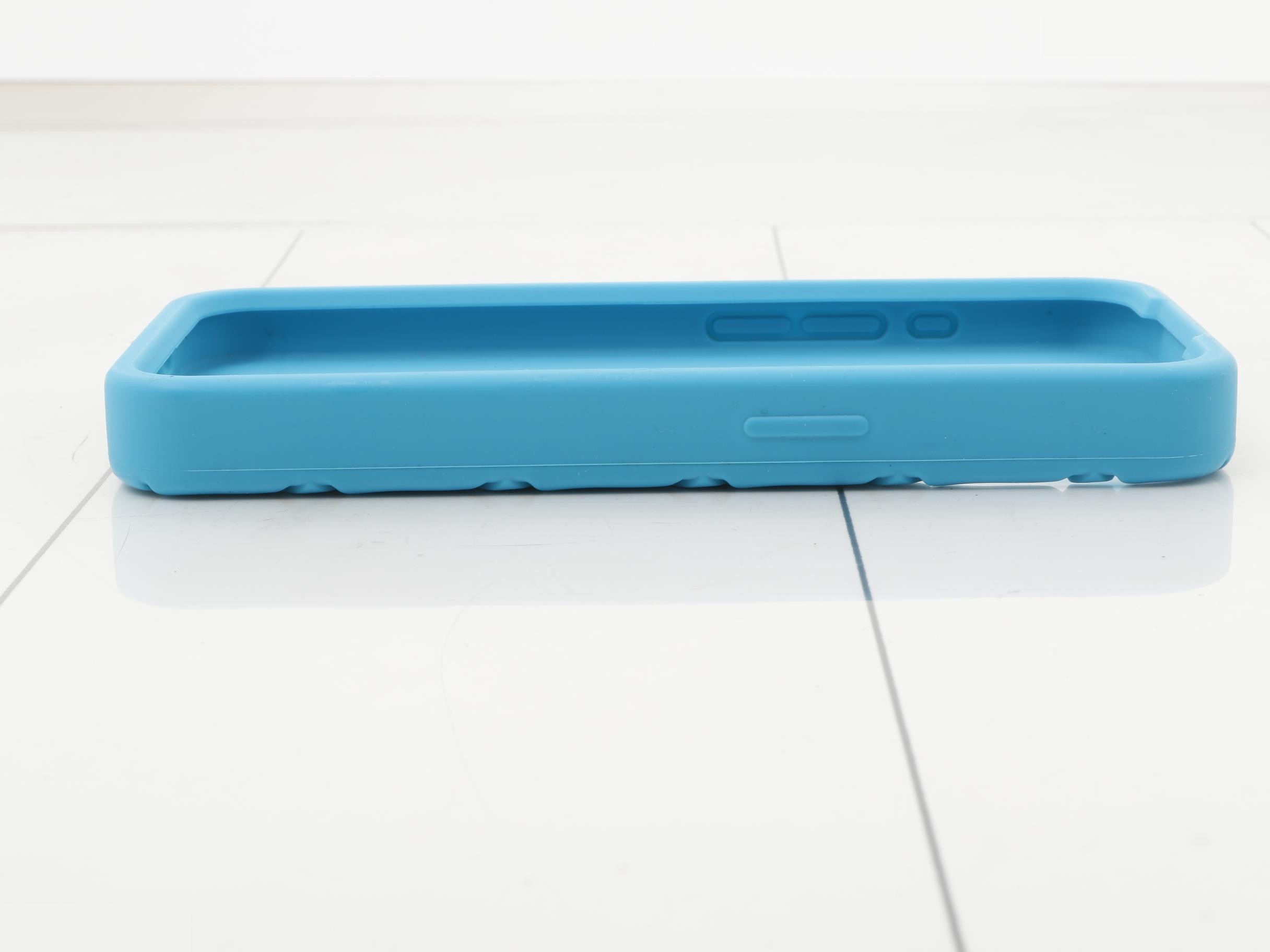 Smartphone cover for iPhone 14 Pro, rubber, light blue — view 3