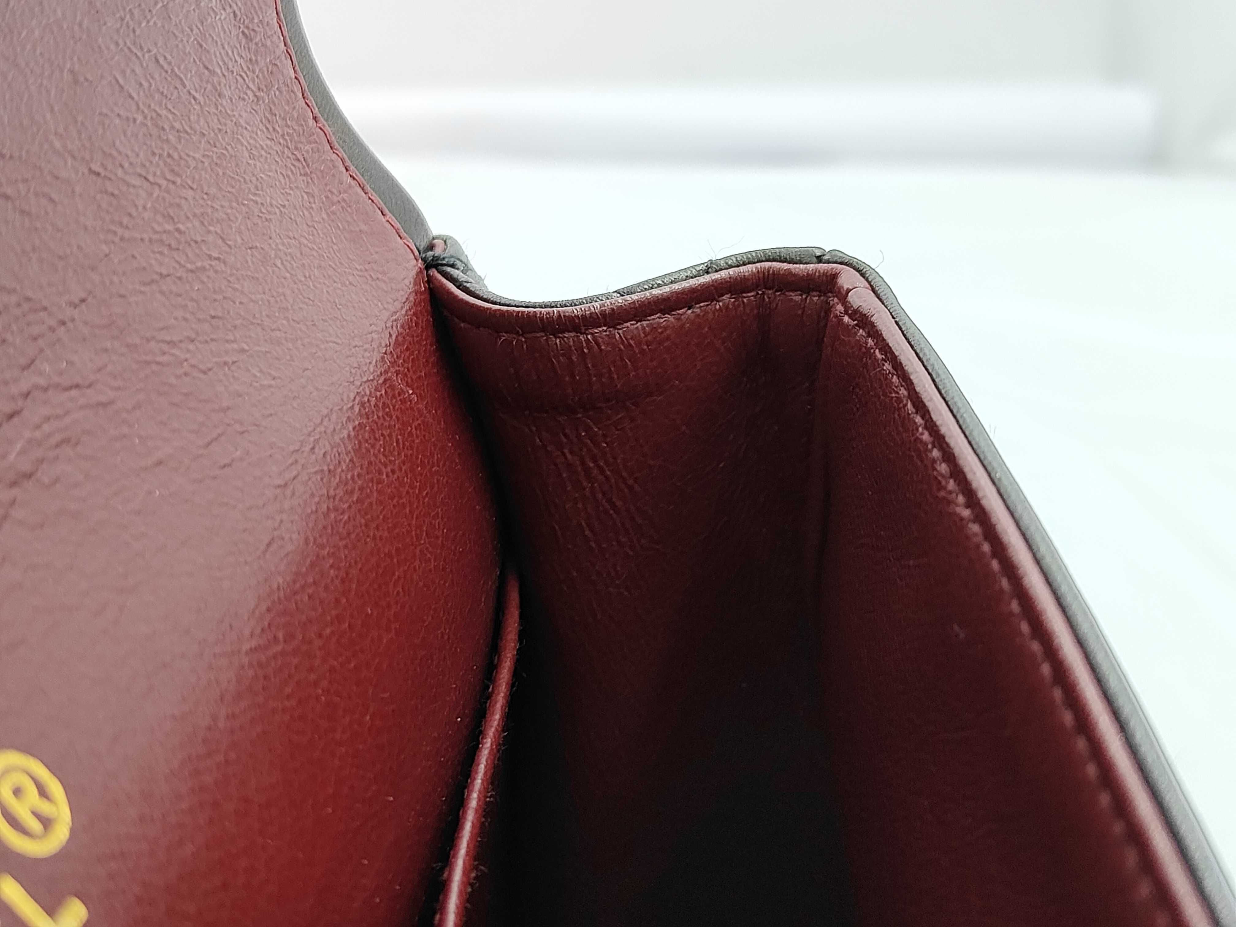 Matelassé Double Flap Shoulder Bag, Black — view 9