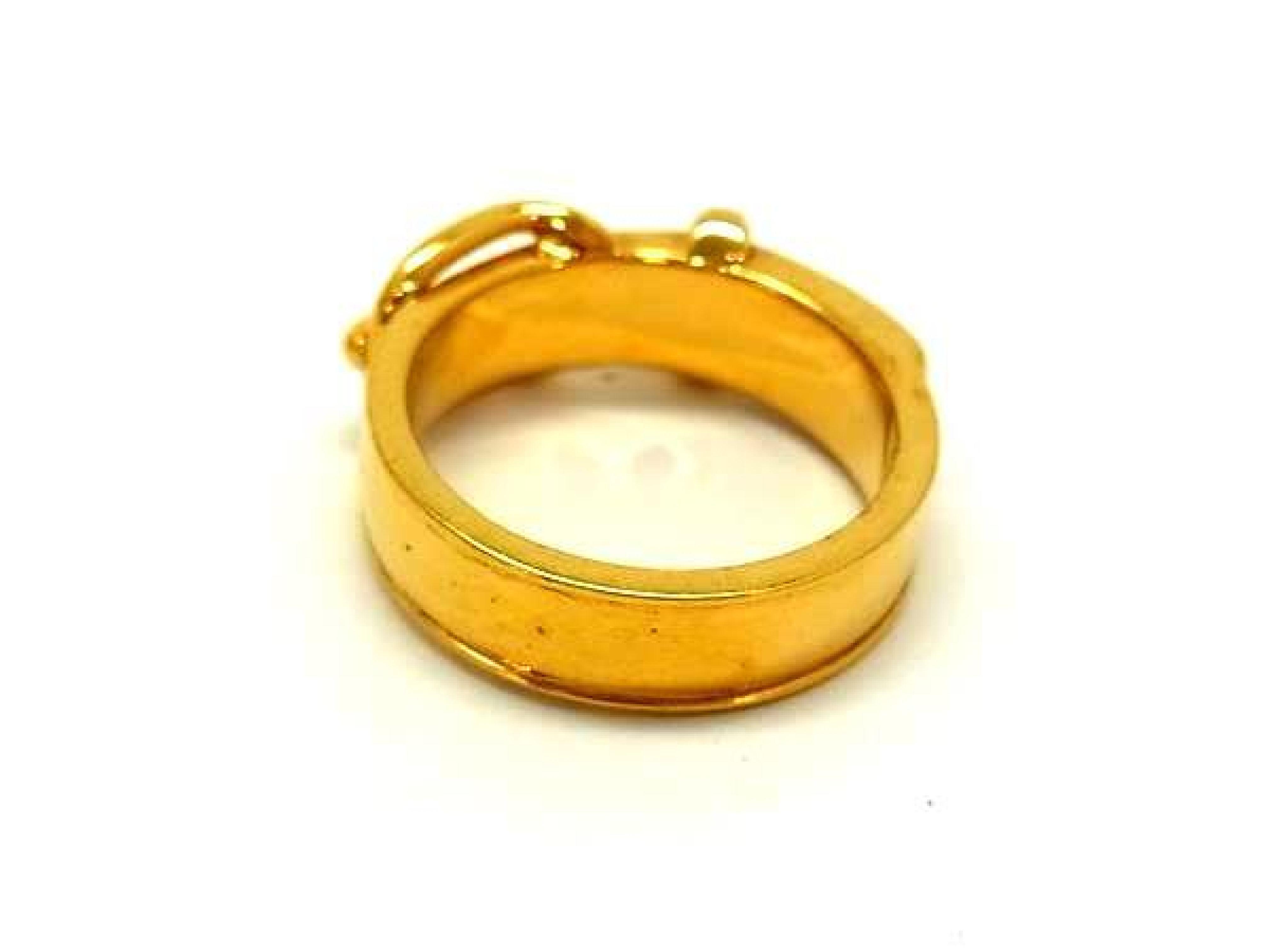 Suntulle Belt Motif Scarf Ring Scarf Closure Accessory Women's Gold FQ9467 Other Accessories — view 2