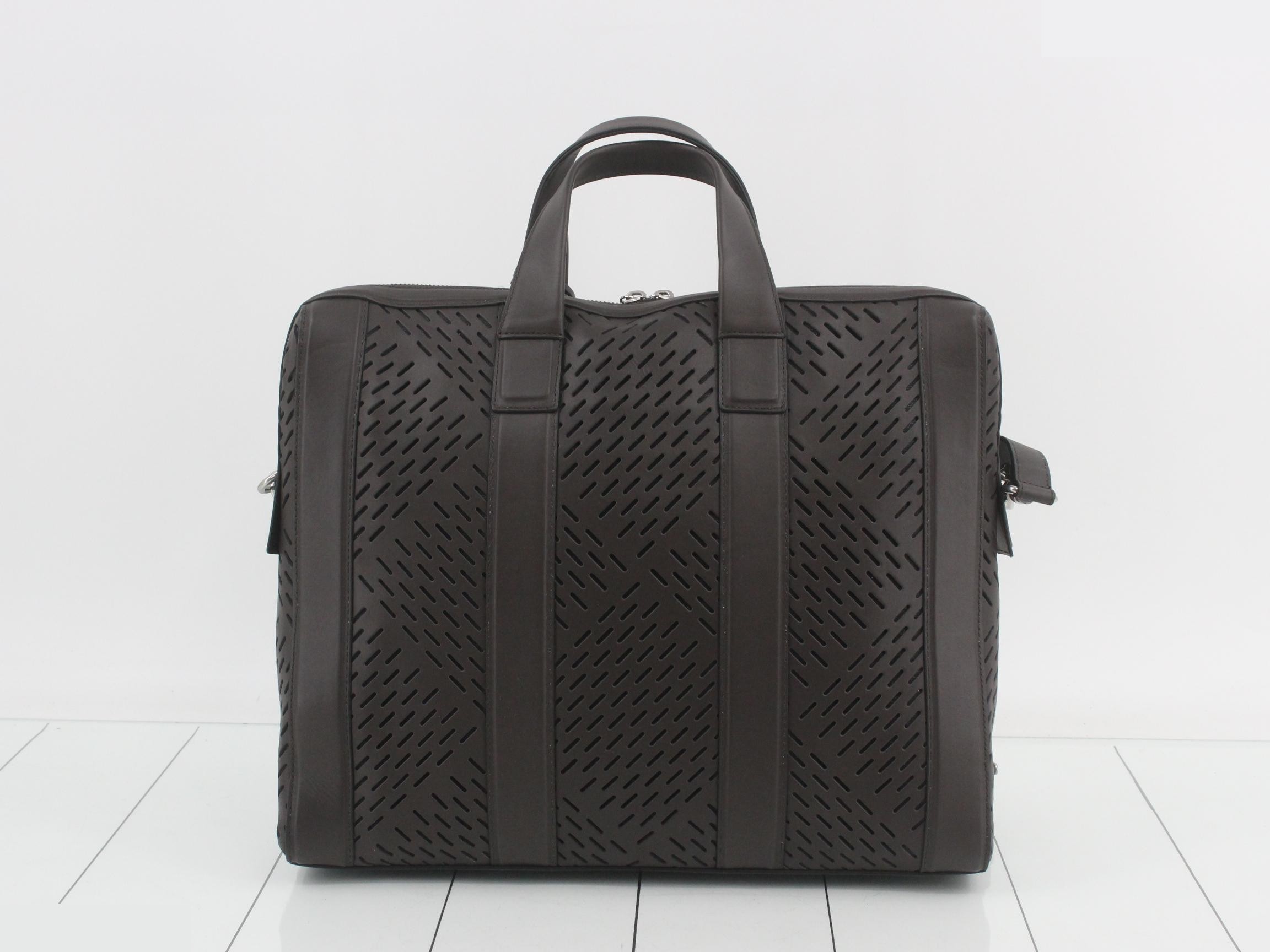 Business bag, leather, dark brown — view 2
