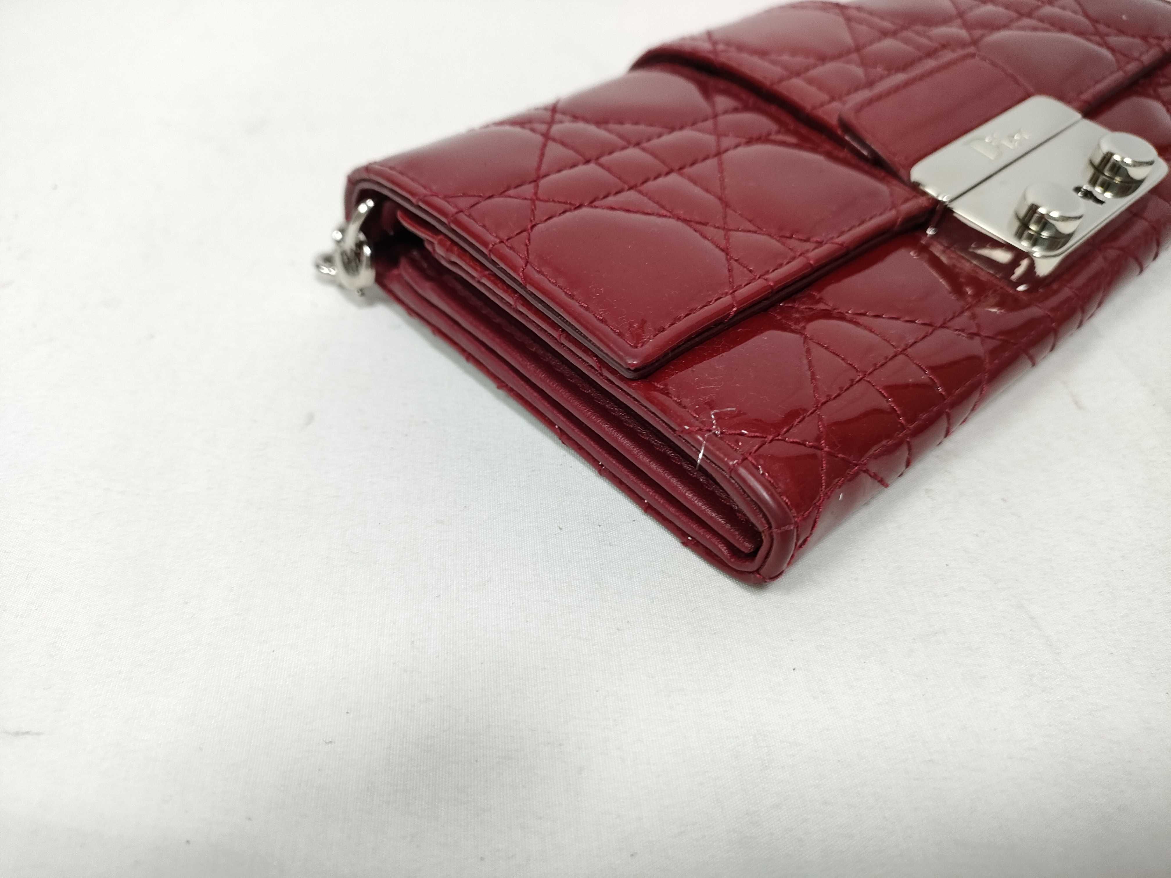 Red Enamel Chain Wallet — view 6