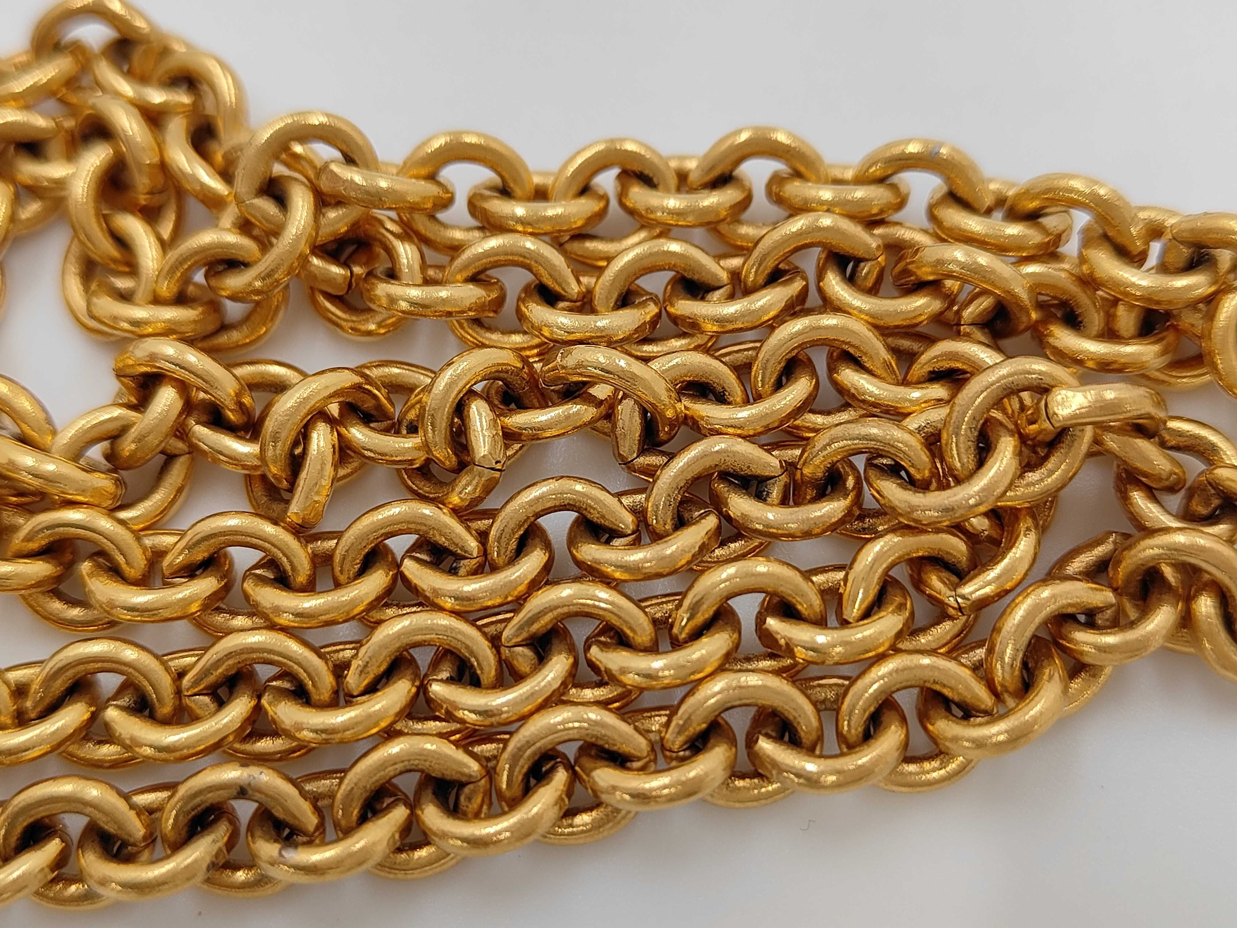 Sun Motif Vintage Necklace, Brass, Gold Hardware, 94A Necklace — view 4
