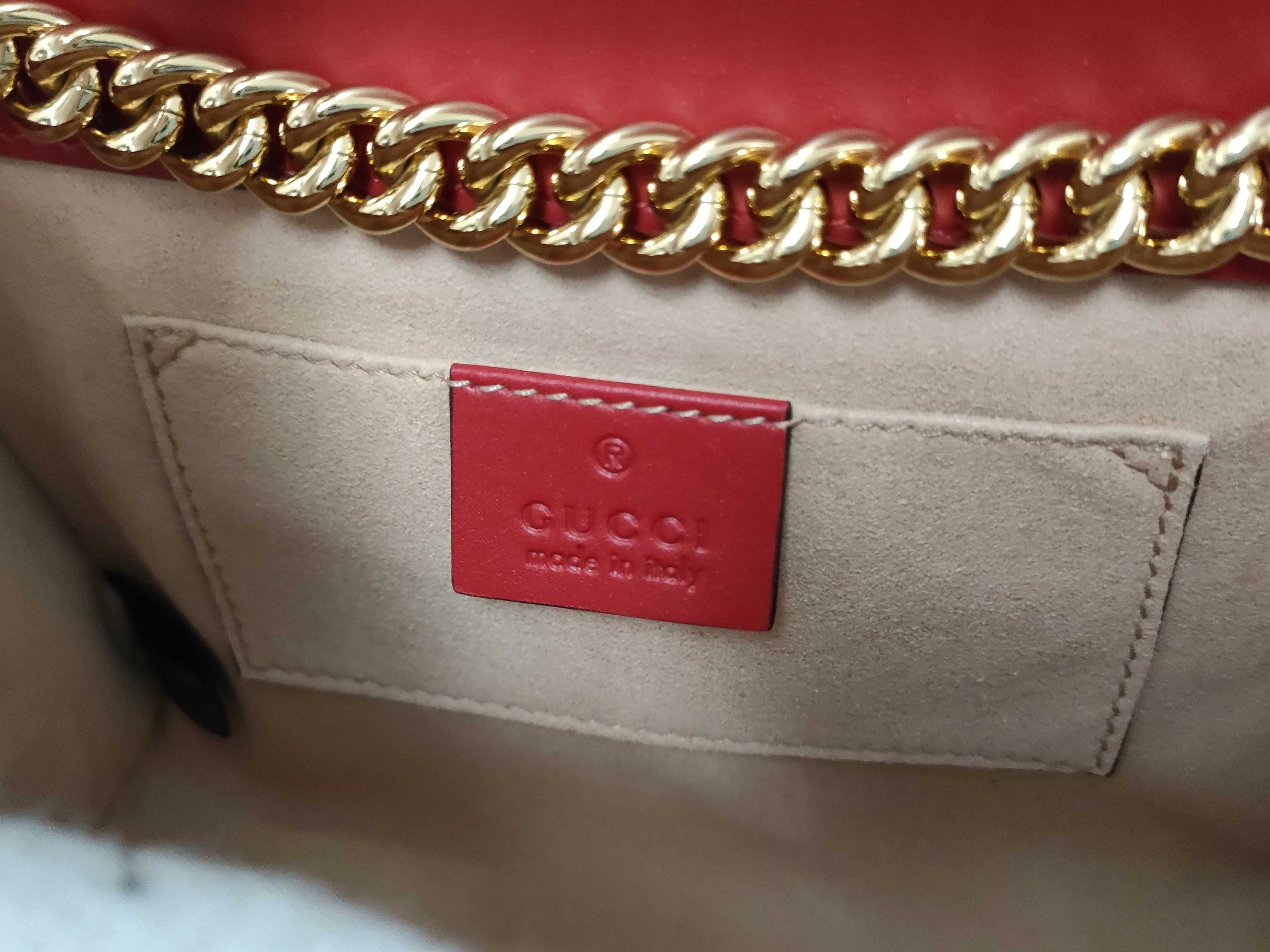 Guccissima Gucci Padlock Box Bag Red Shoulder Bag — view 8