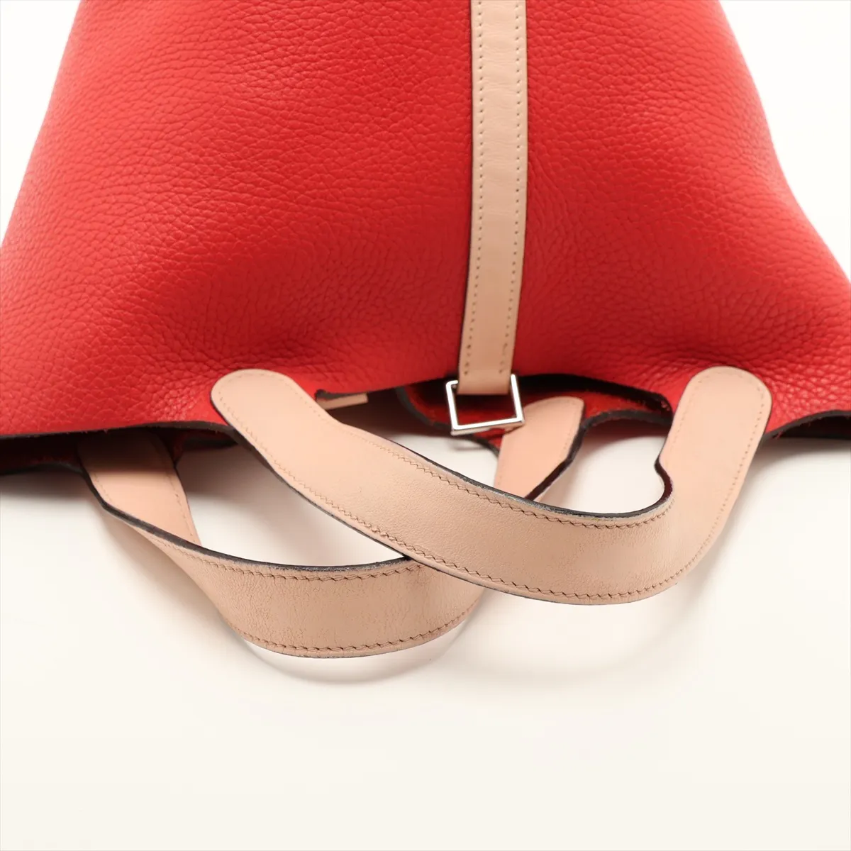 Hermès Picotin Lock 18 PM Touch, Taurillon Clemence x Veau Swift, Rouge Tomato x Rose Eglantine, Silver Hardware, X: 2016 — view 5