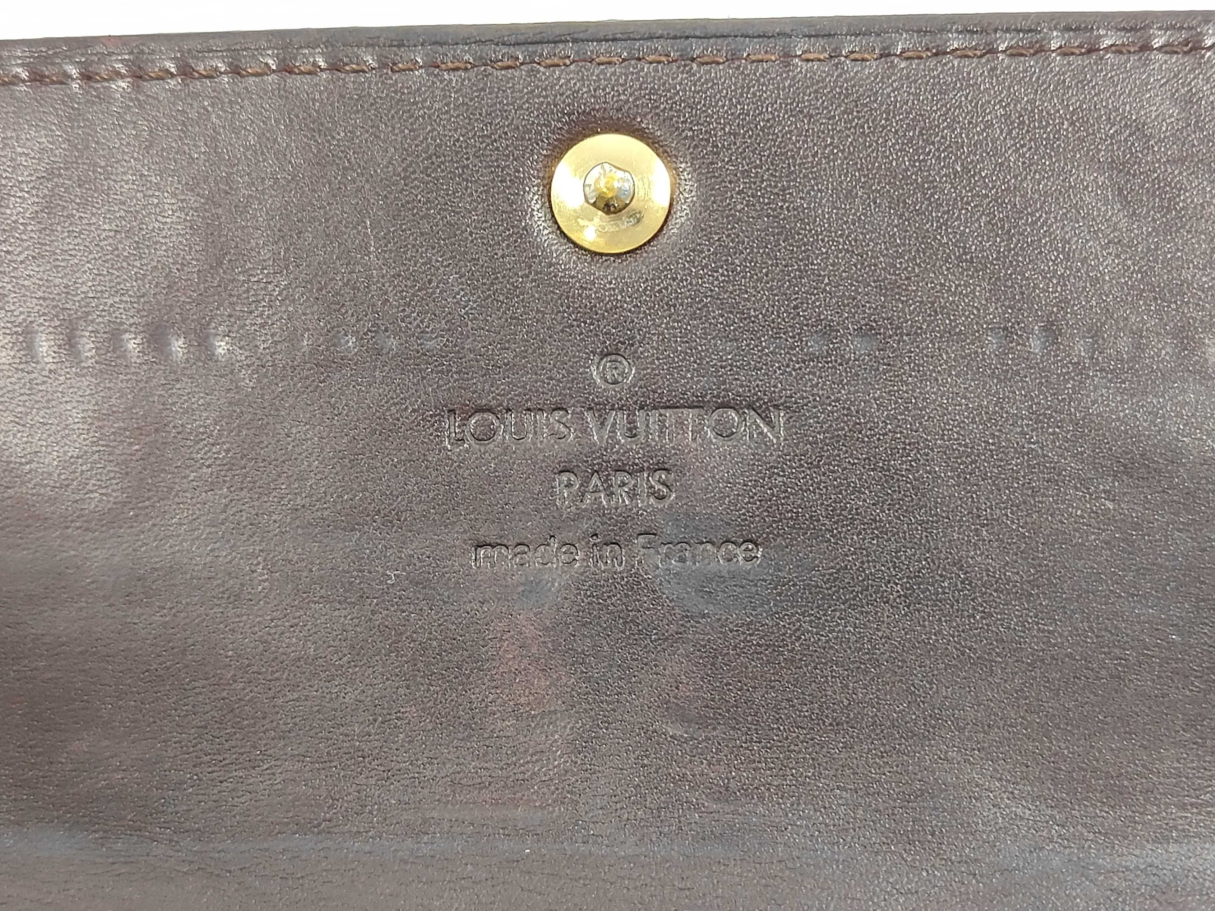 M93524 Vernis Portefeuille Sarah Amarante Wallet with Box — view 7
