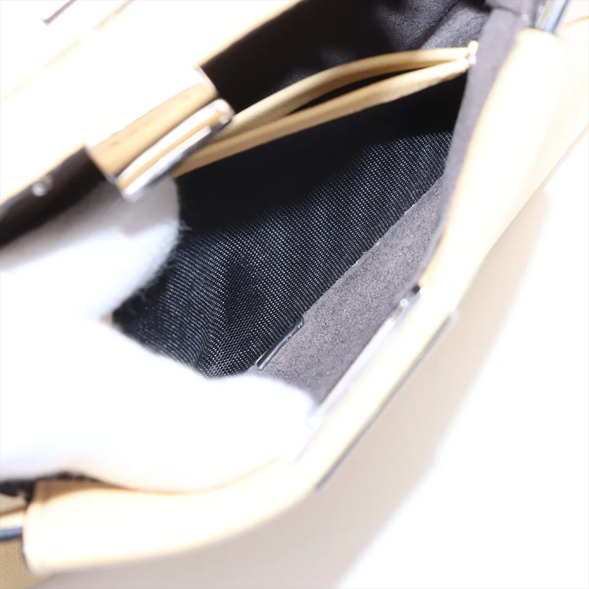 Micro Peekaboo Leather 2WAY Shoulder Bag Yellow Beige 8M0355 — view 11