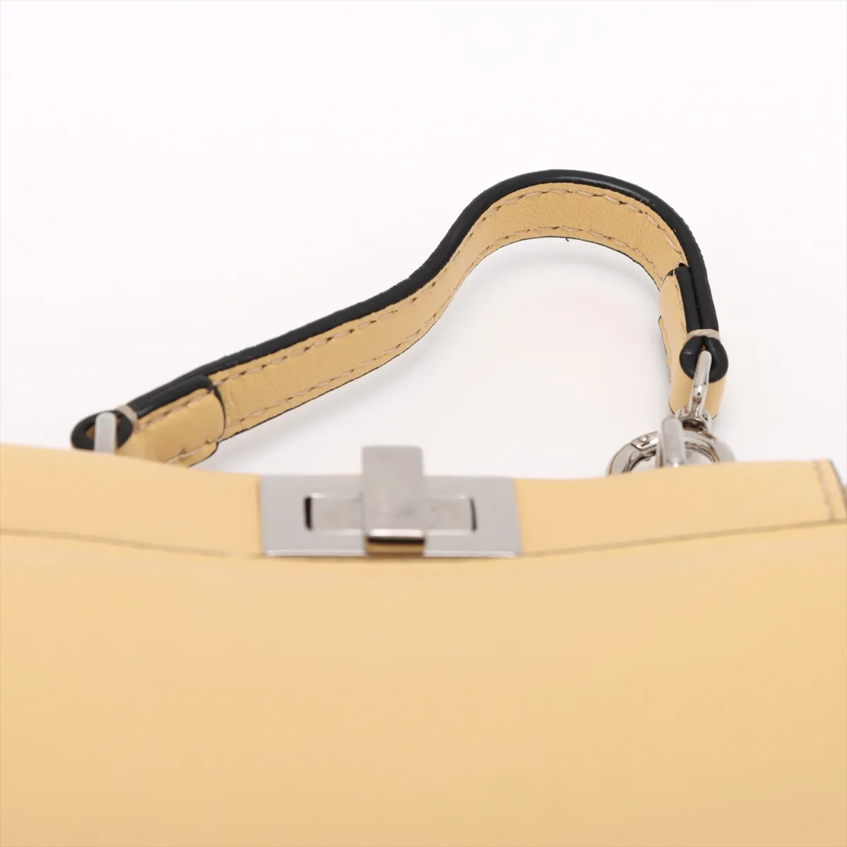 Micro Peekaboo Leather 2WAY Shoulder Bag Yellow Beige 8M0355 — view 6