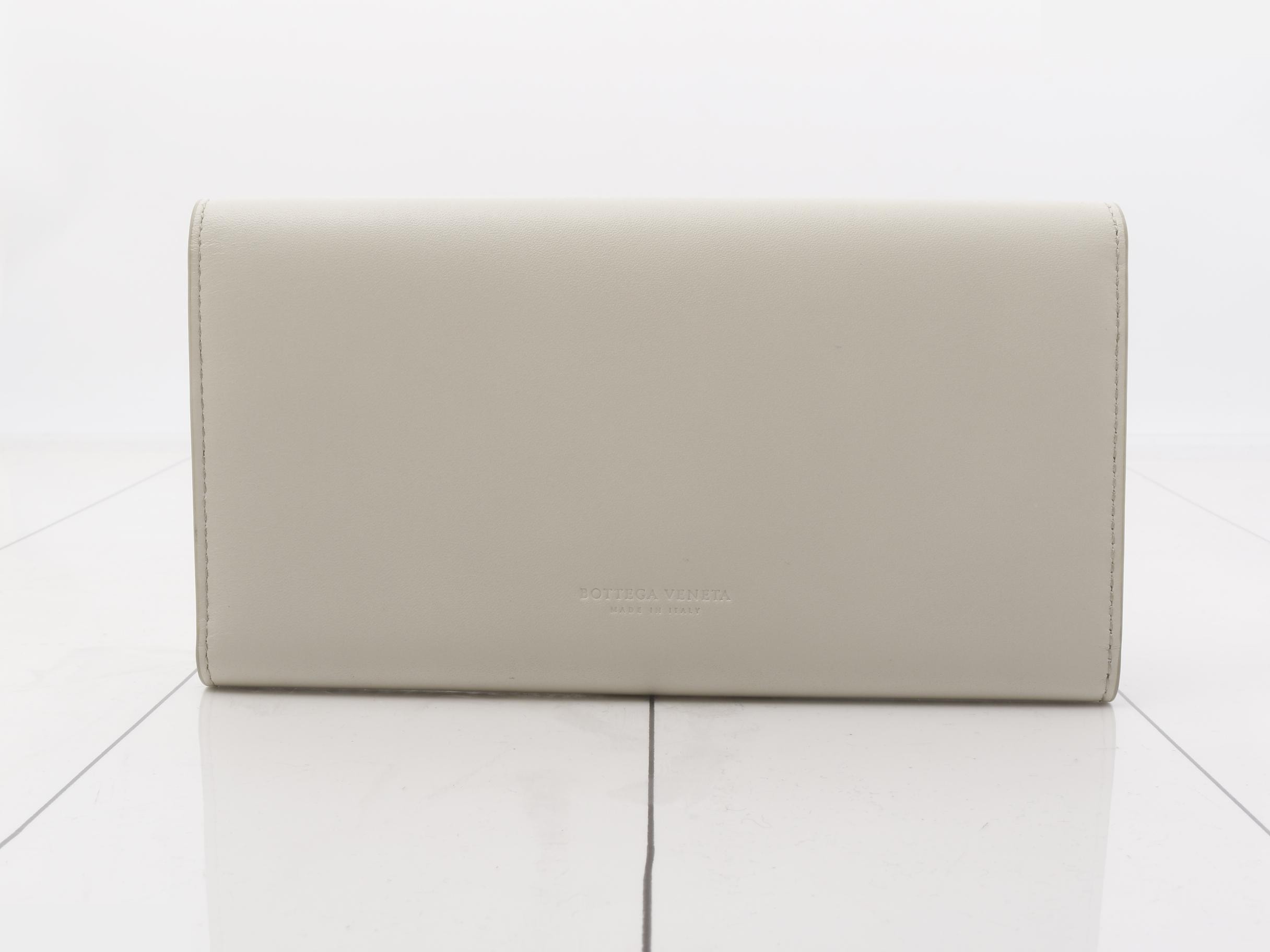 Long Wallet, Ivory Leather — view 2