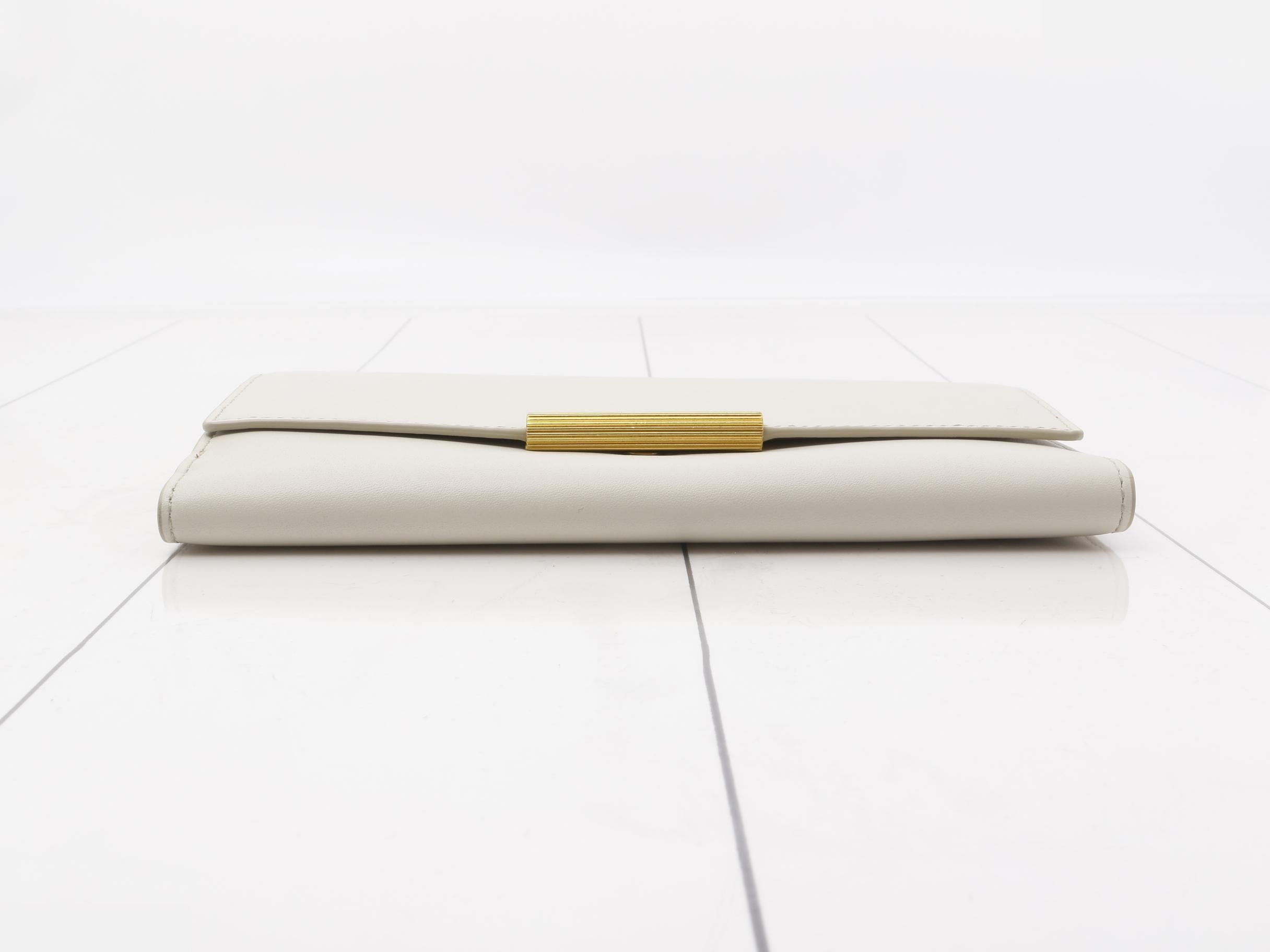 Long Wallet, Ivory Leather — view 3