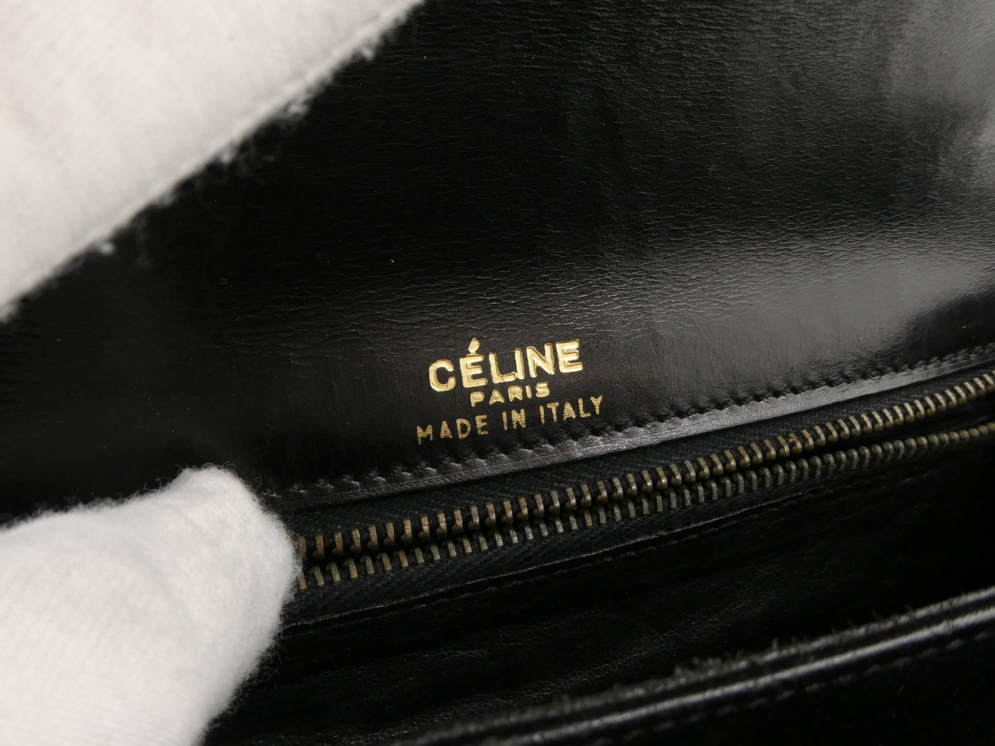 leather shoulder bag with carriage hardware — view 8