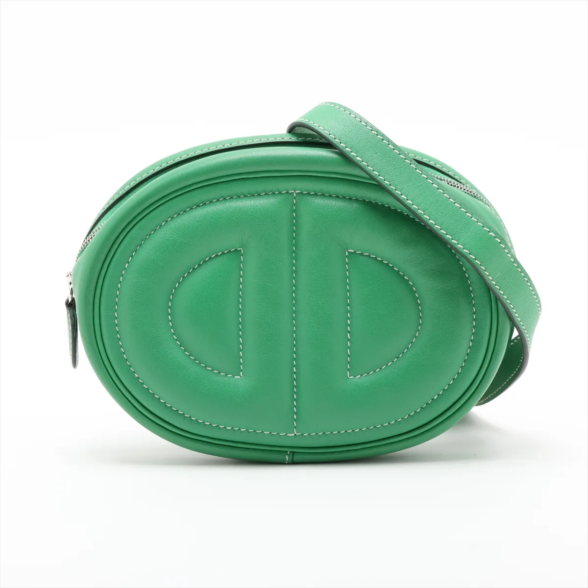In the Loop Verso, Veau Swift, Bamboo x Blue Plume, Silver Hardware, Year: 2020