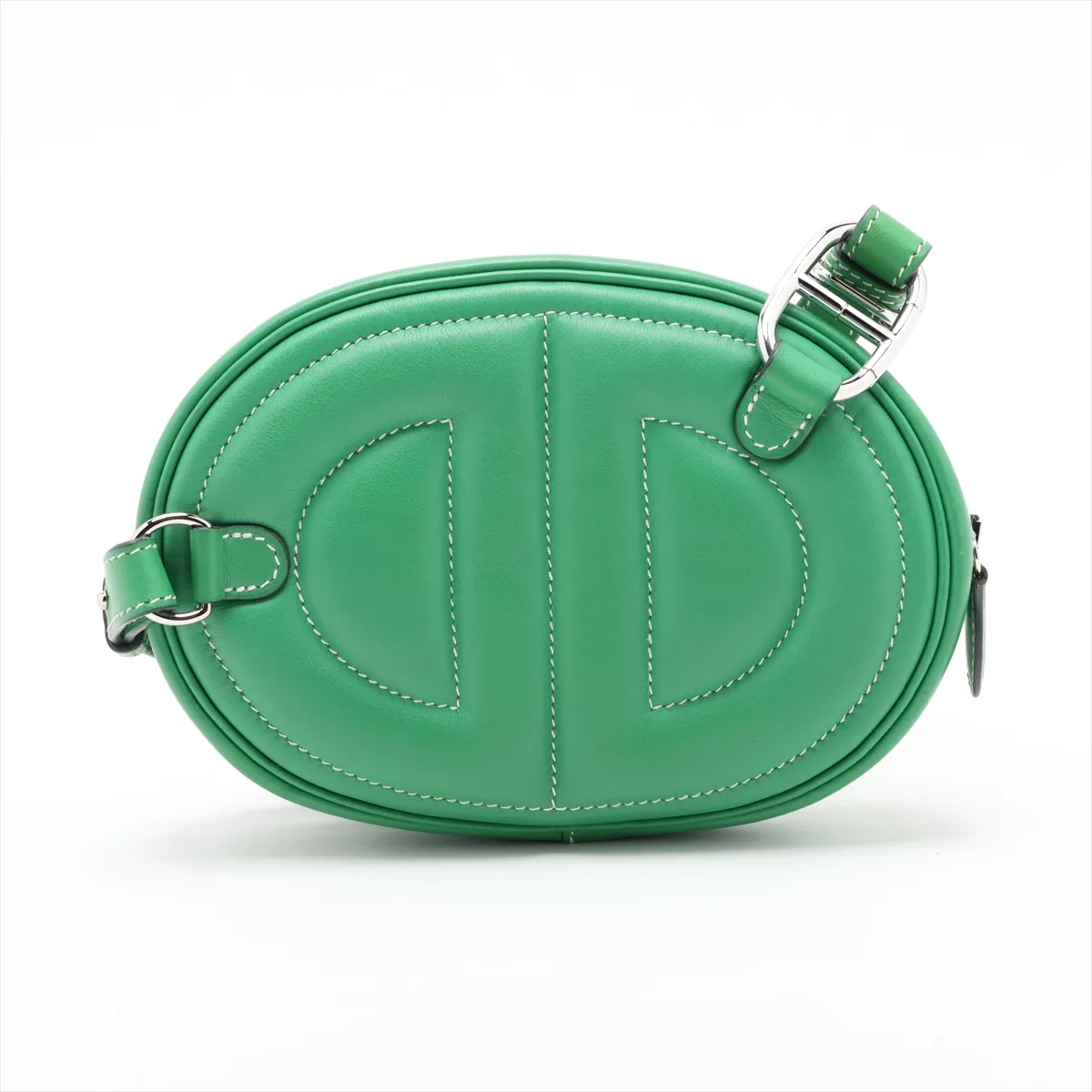 In the Loop Verso, Veau Swift, Bamboo x Blue Plume, Silver Hardware, Year: 2020 — view 2