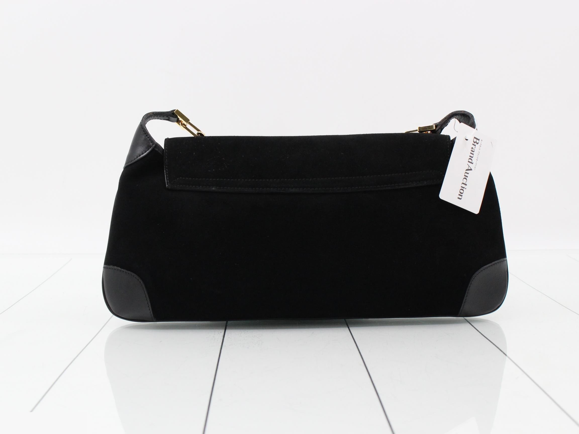 001 4113 Gucci Tiger Head Suede Chain One Shoulder Bag — view 2