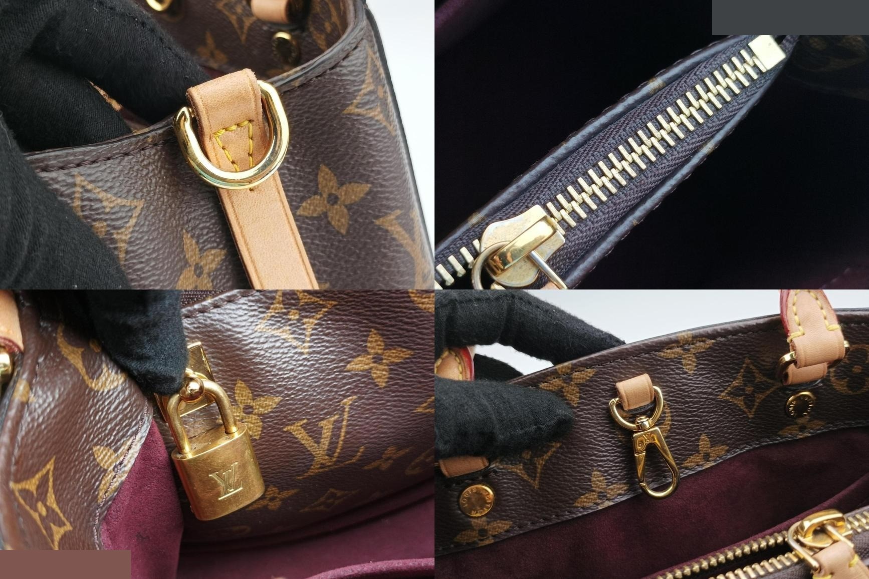 Montaigne MM Monogram Canvas Monogram/Brown — view 9