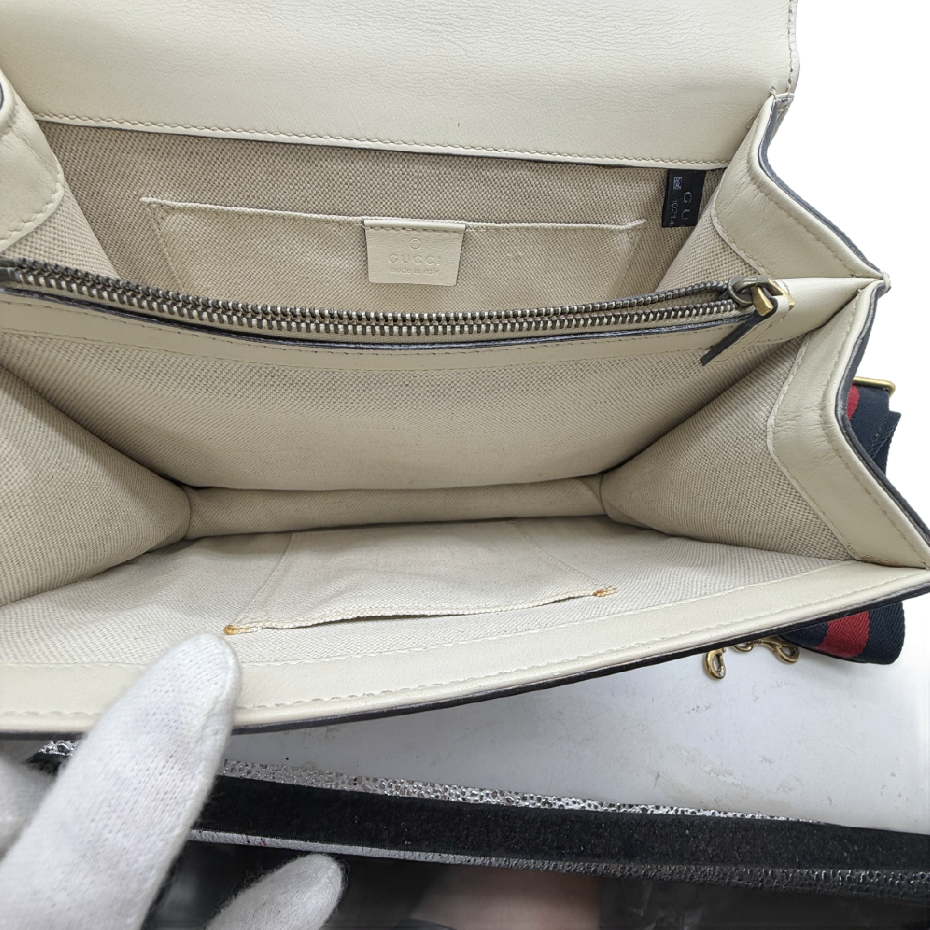 Dionysus Bamboo 2-Way Leather Handbag Shoulder Bag — view 14