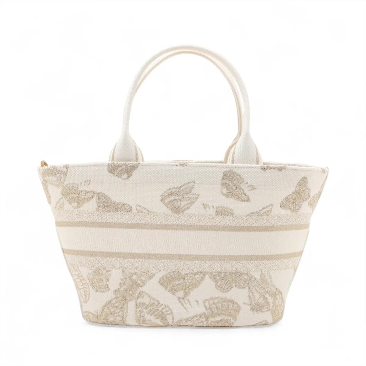 Pannier Chapeau Bag Canvas 2WAY Handbag White — view 2