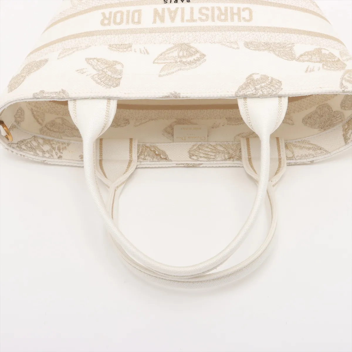 Pannier Chapeau Bag Canvas 2WAY Handbag White — view 5