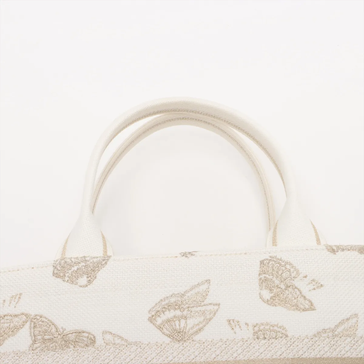 Pannier Chapeau Bag Canvas 2WAY Handbag White — view 6
