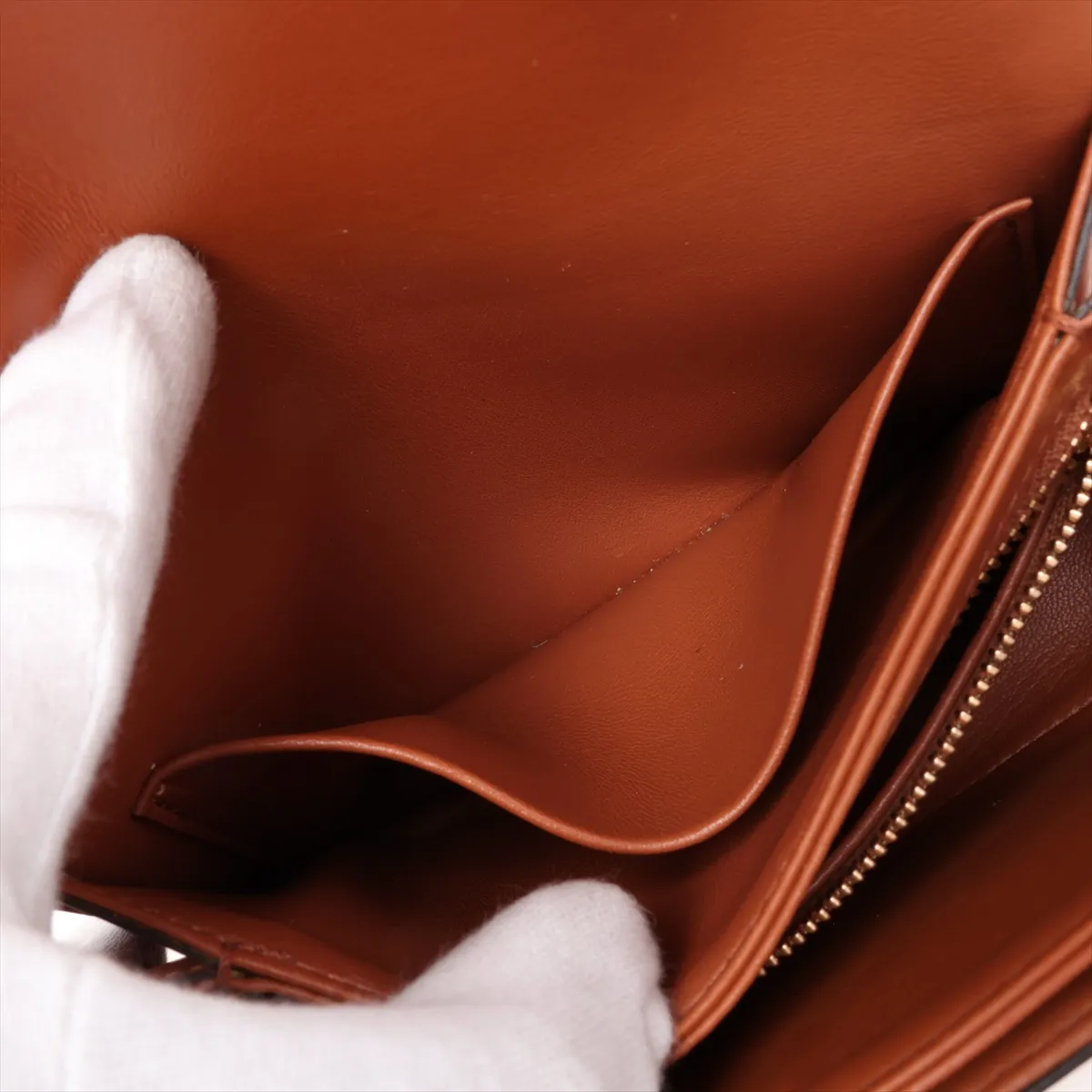 Triomphe Teen PVC x Leather Shoulder Bag, Brown — view 10