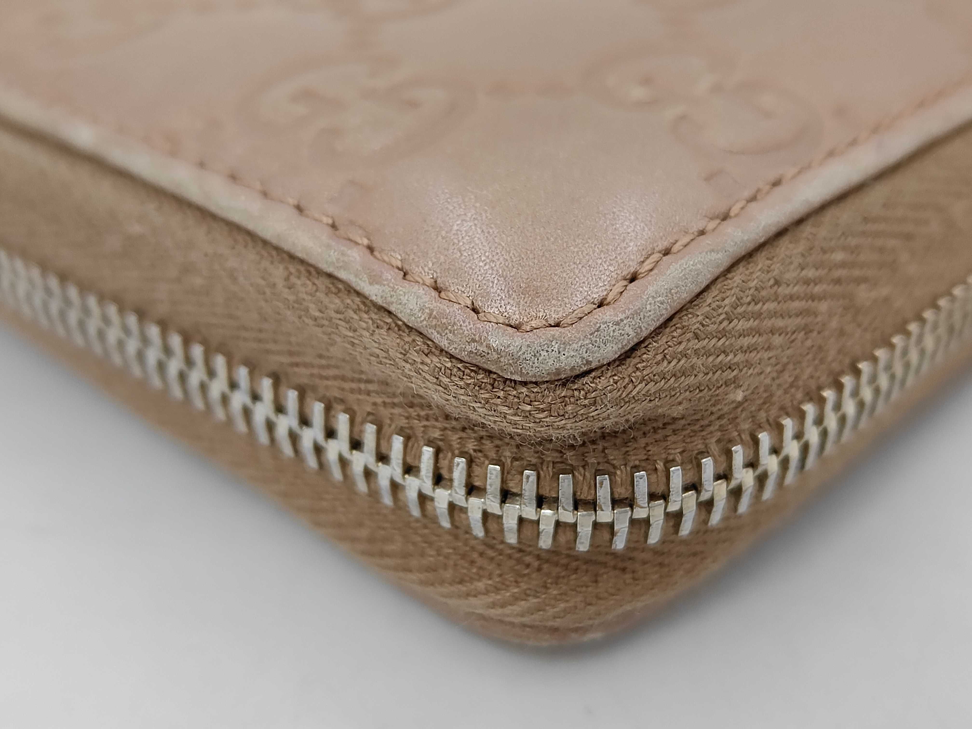 Guccissima Long Wallet, Round Leather, Pink Beige, 233025 — view 8