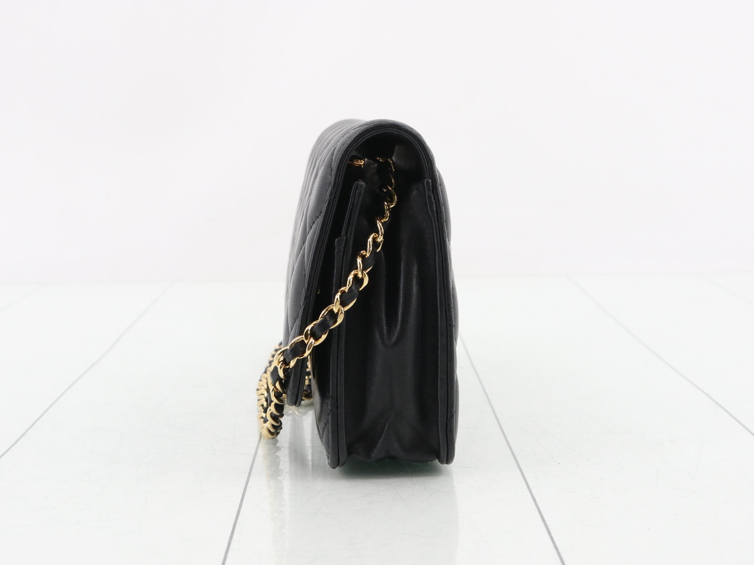 Matelassé Chain Shoulder Bag — view 3