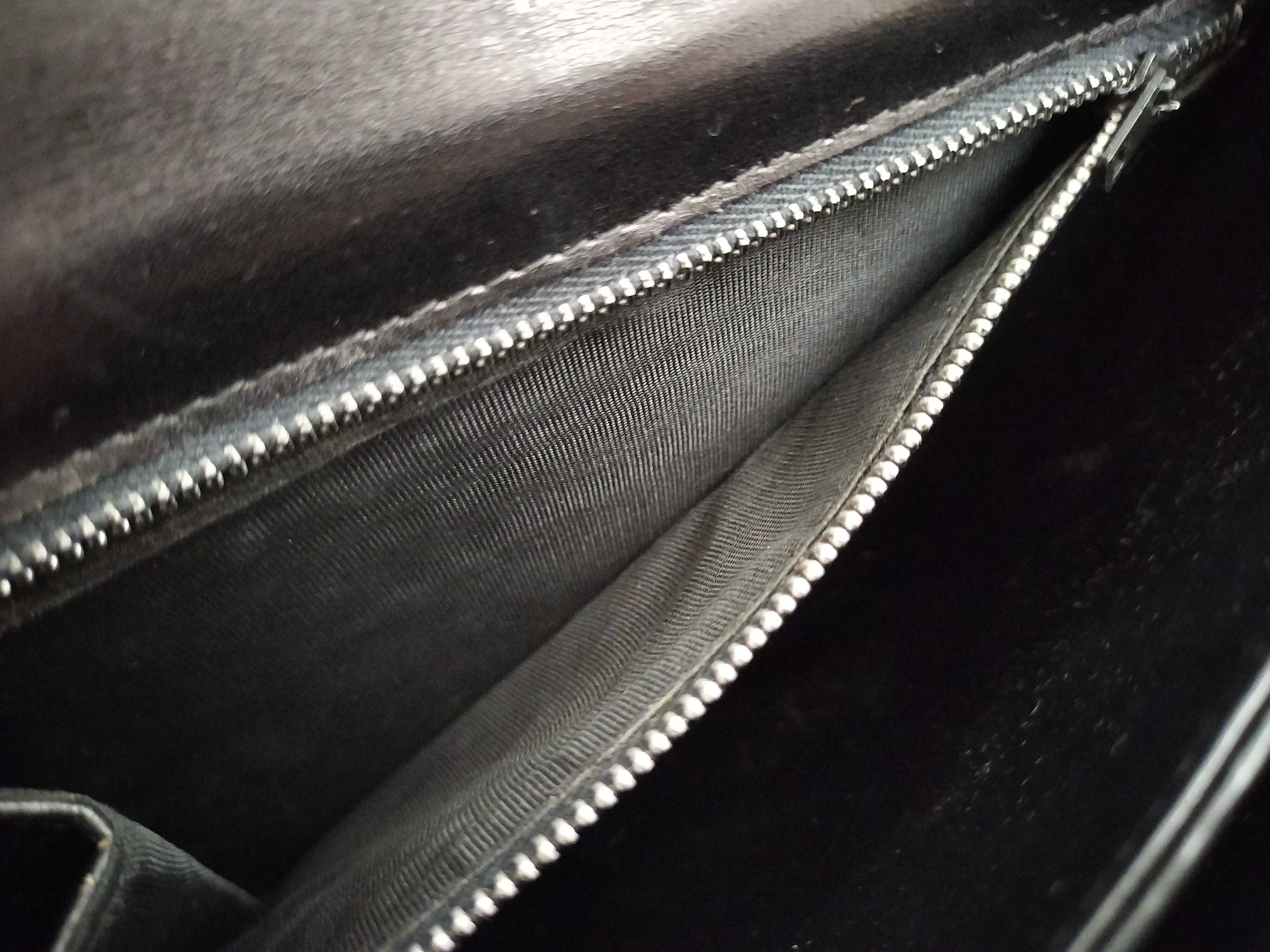 Vintage Big C Macadam Carriage Hardware Leather Shoulder Bag — view 11