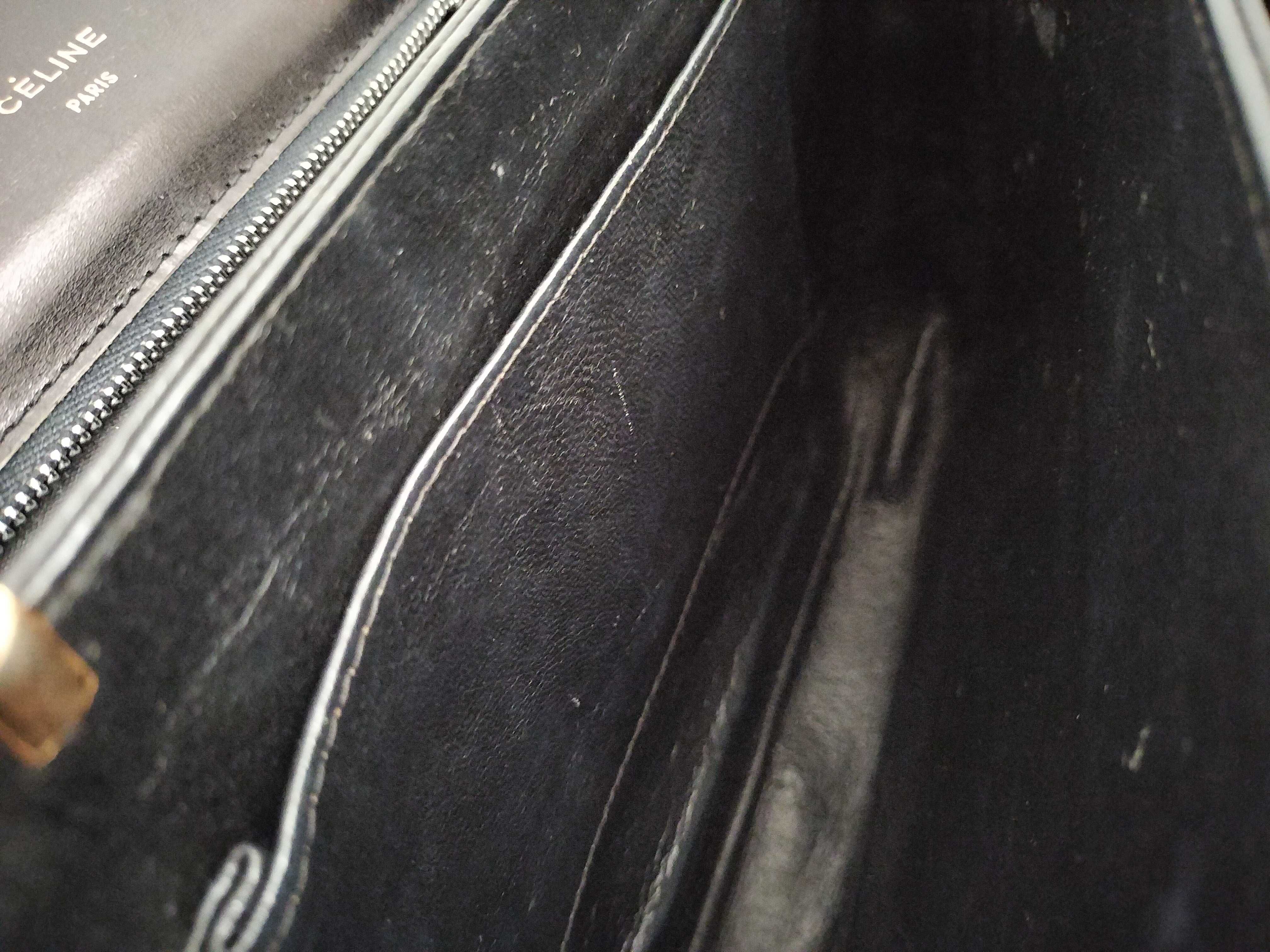 Vintage Big C Macadam Carriage Hardware Leather Shoulder Bag — view 15