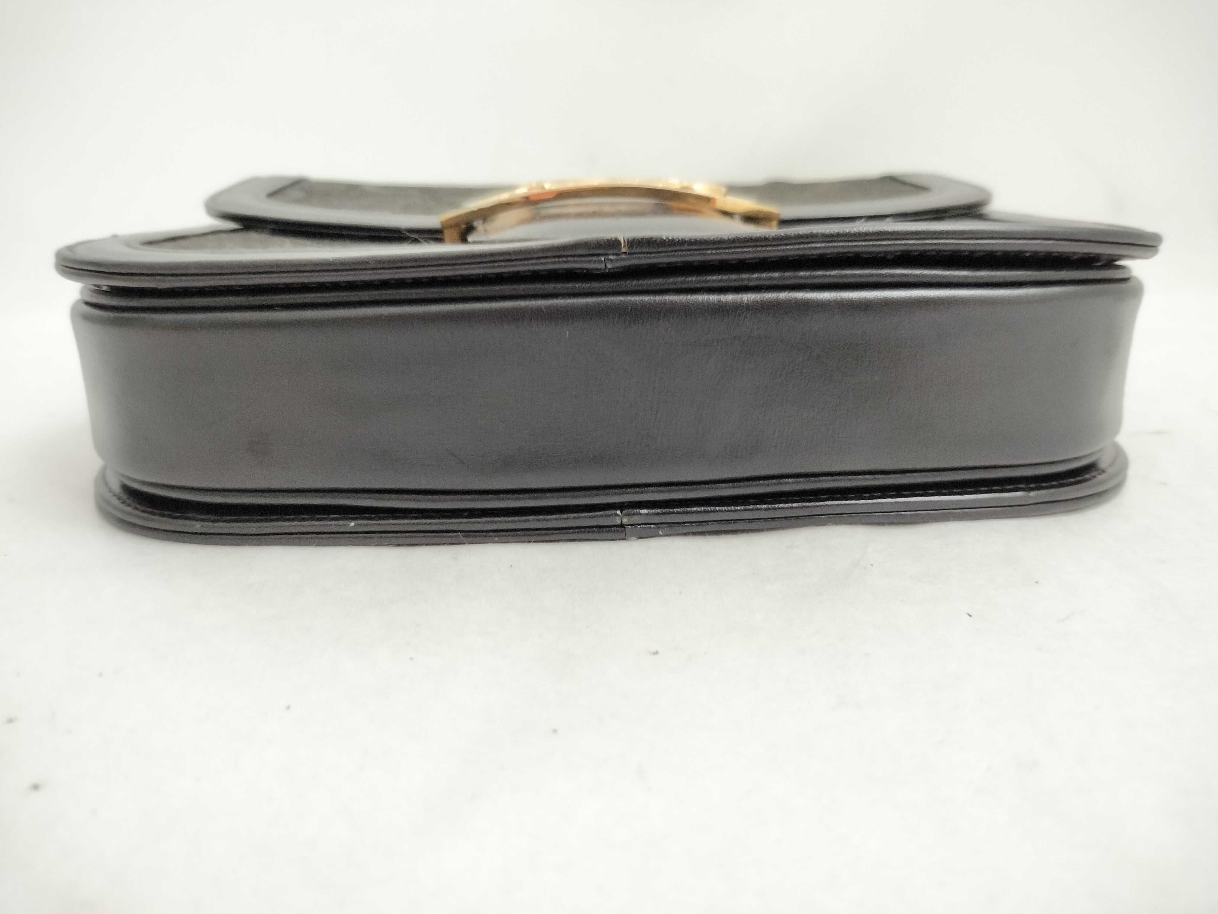 Vintage Big C Macadam Carriage Hardware Leather Shoulder Bag — view 7