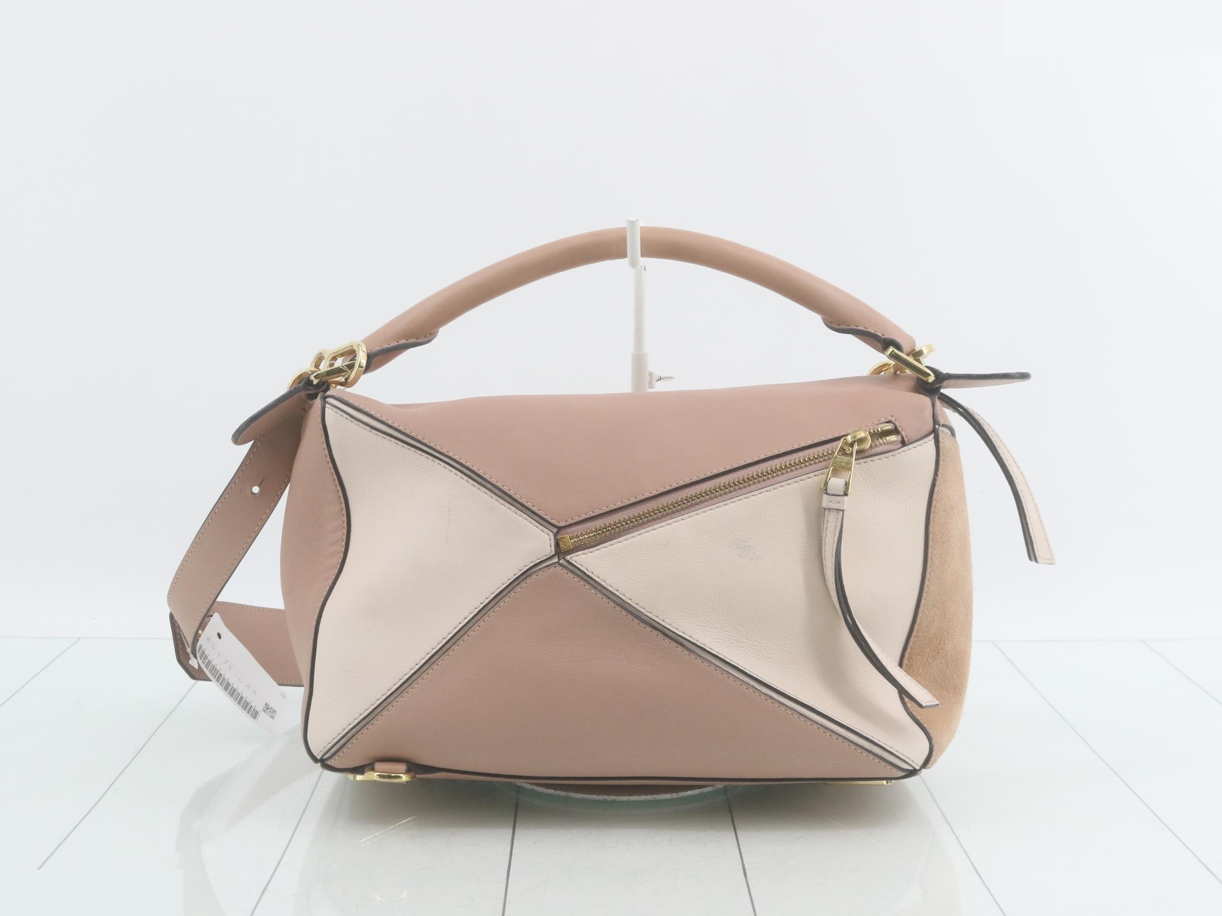 Puzzle Leather Suede 2-Way Shoulder/Handbag — view 2