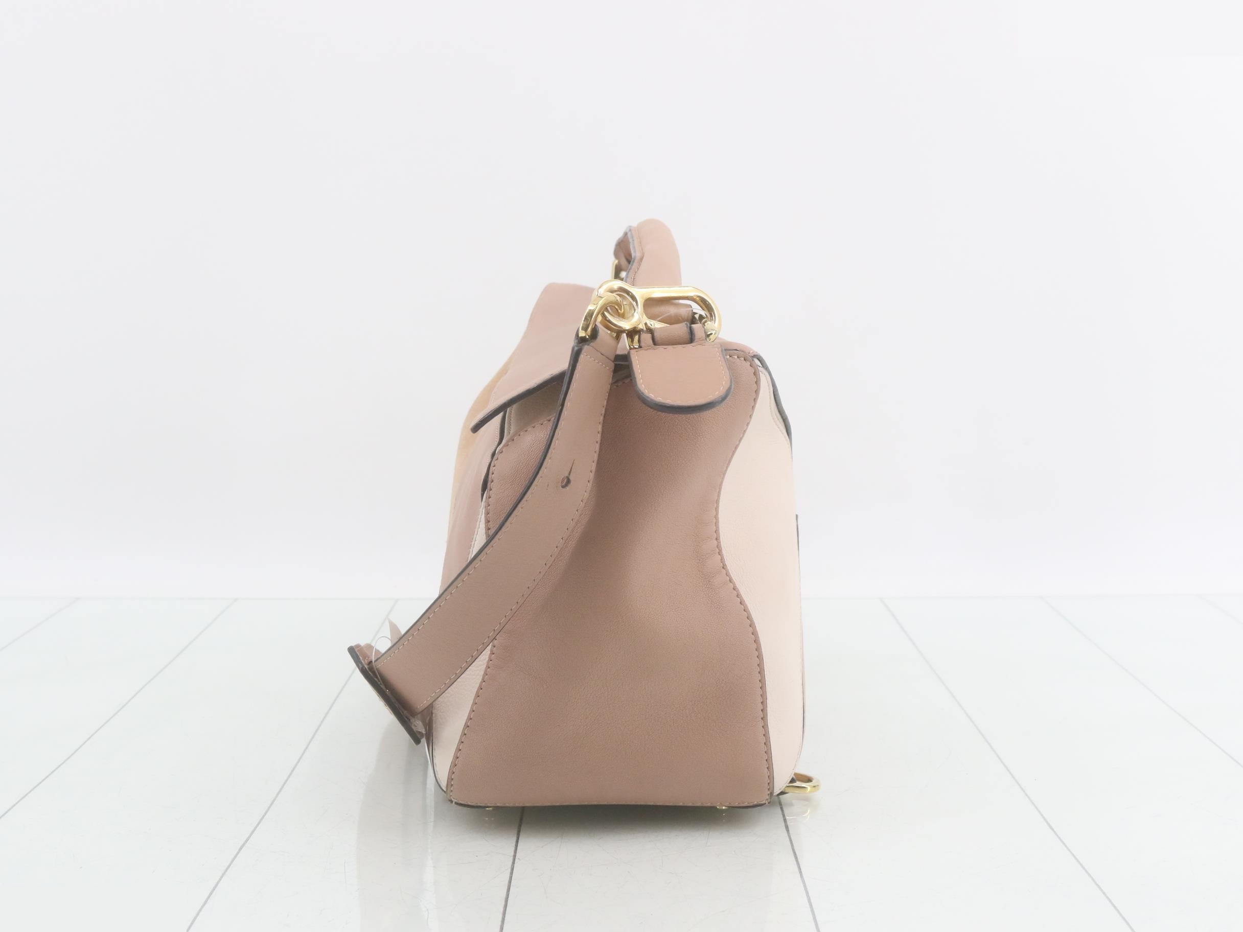Puzzle Leather Suede 2-Way Shoulder/Handbag — view 3