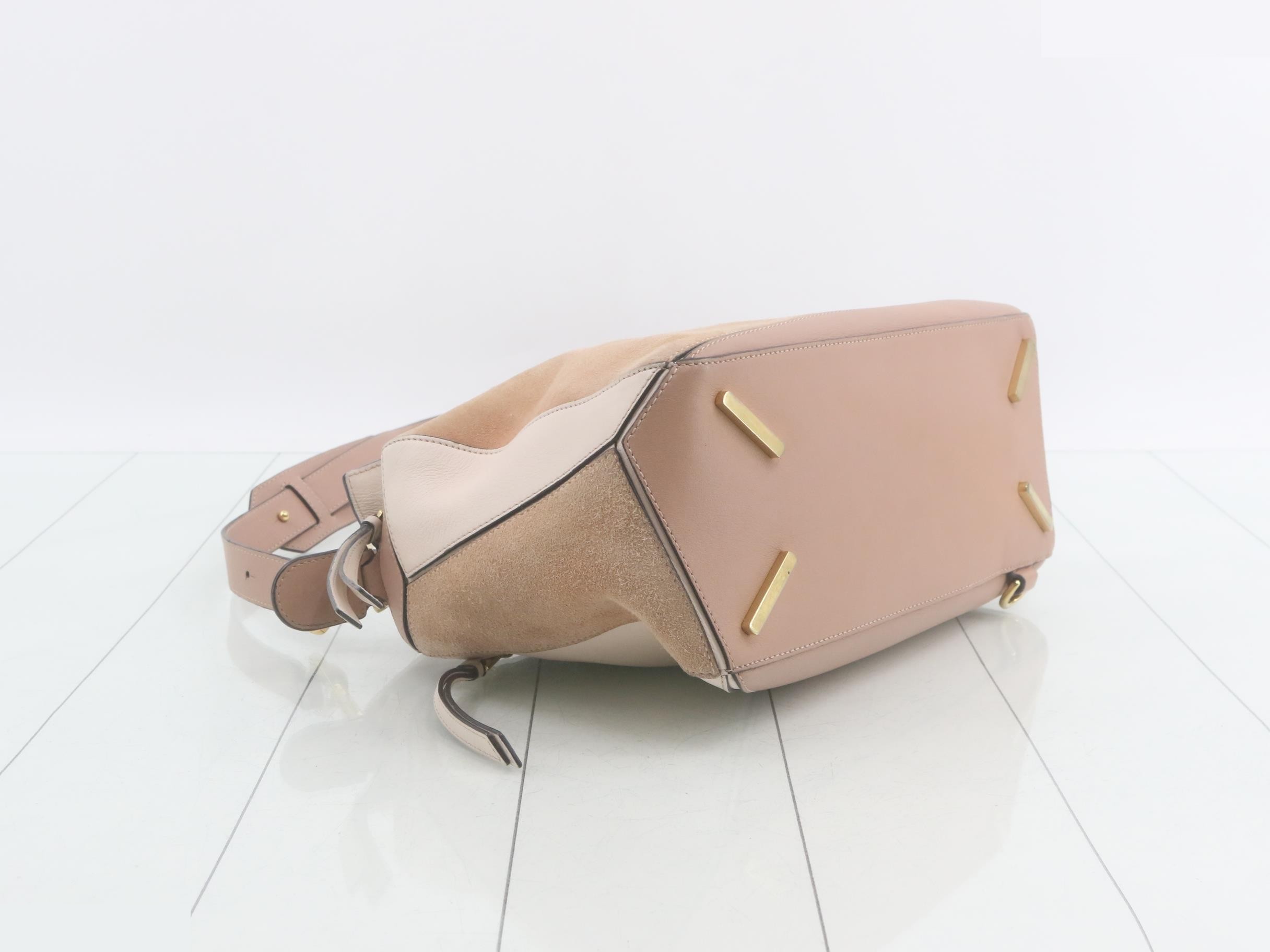 Puzzle Leather Suede 2-Way Shoulder/Handbag — view 5