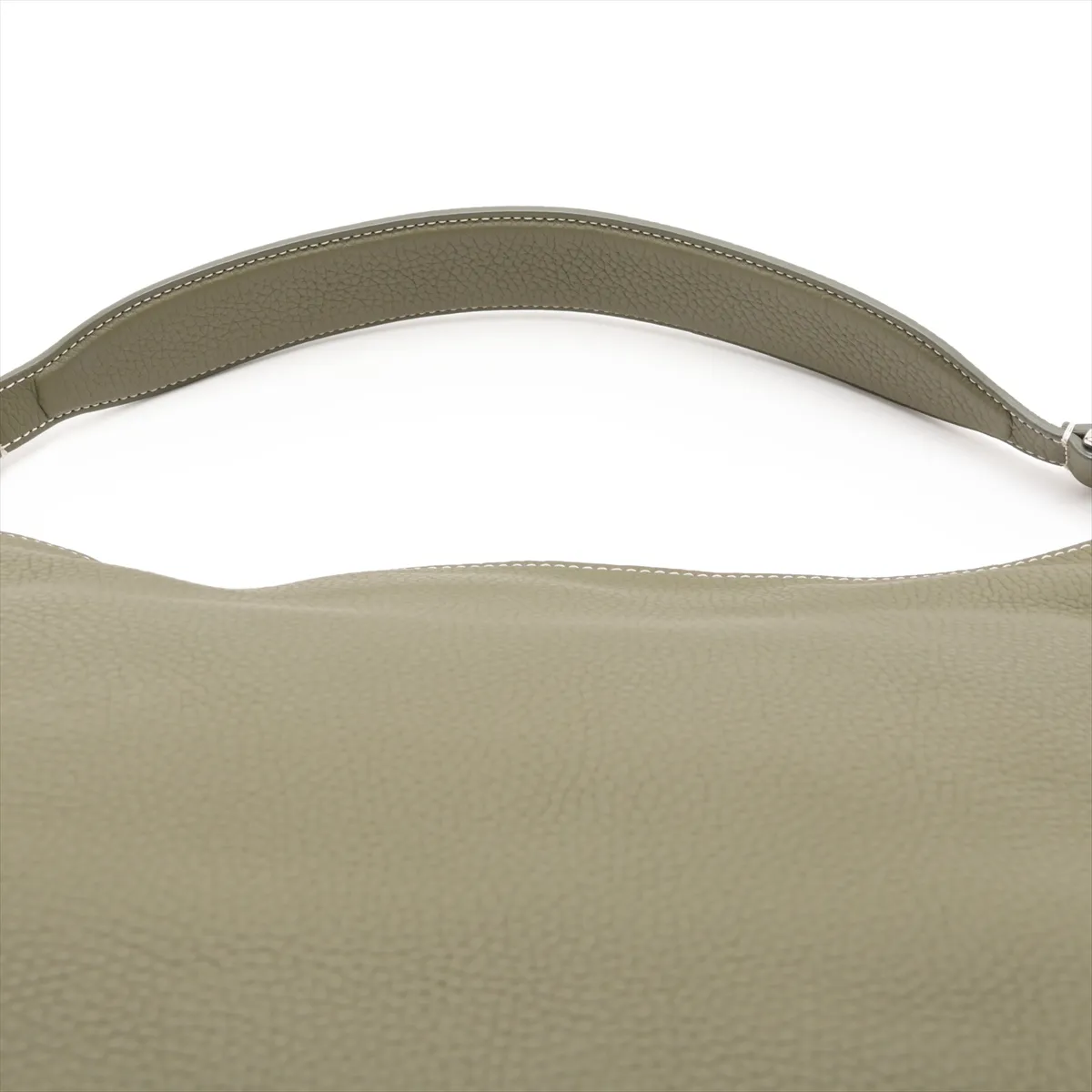 Saddle Leather 2-Way Shoulder Bag, Green — view 6