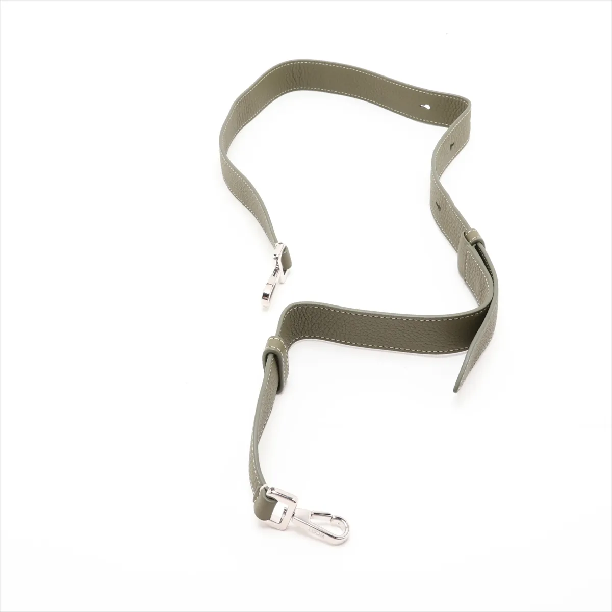 Saddle Leather 2-Way Shoulder Bag, Green — view 7