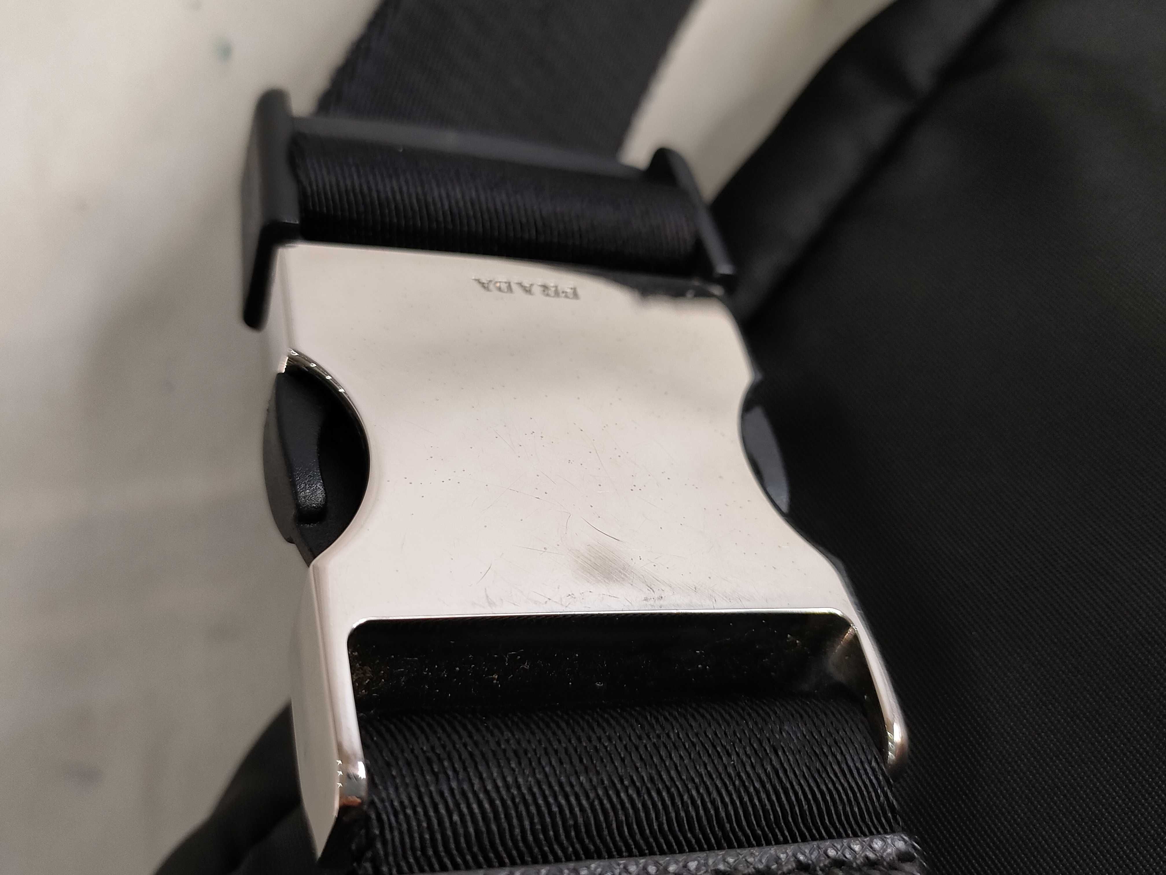Nylon Prada Current Model Saffiano Waist Bag Logo Belt Waist Bag — view 14