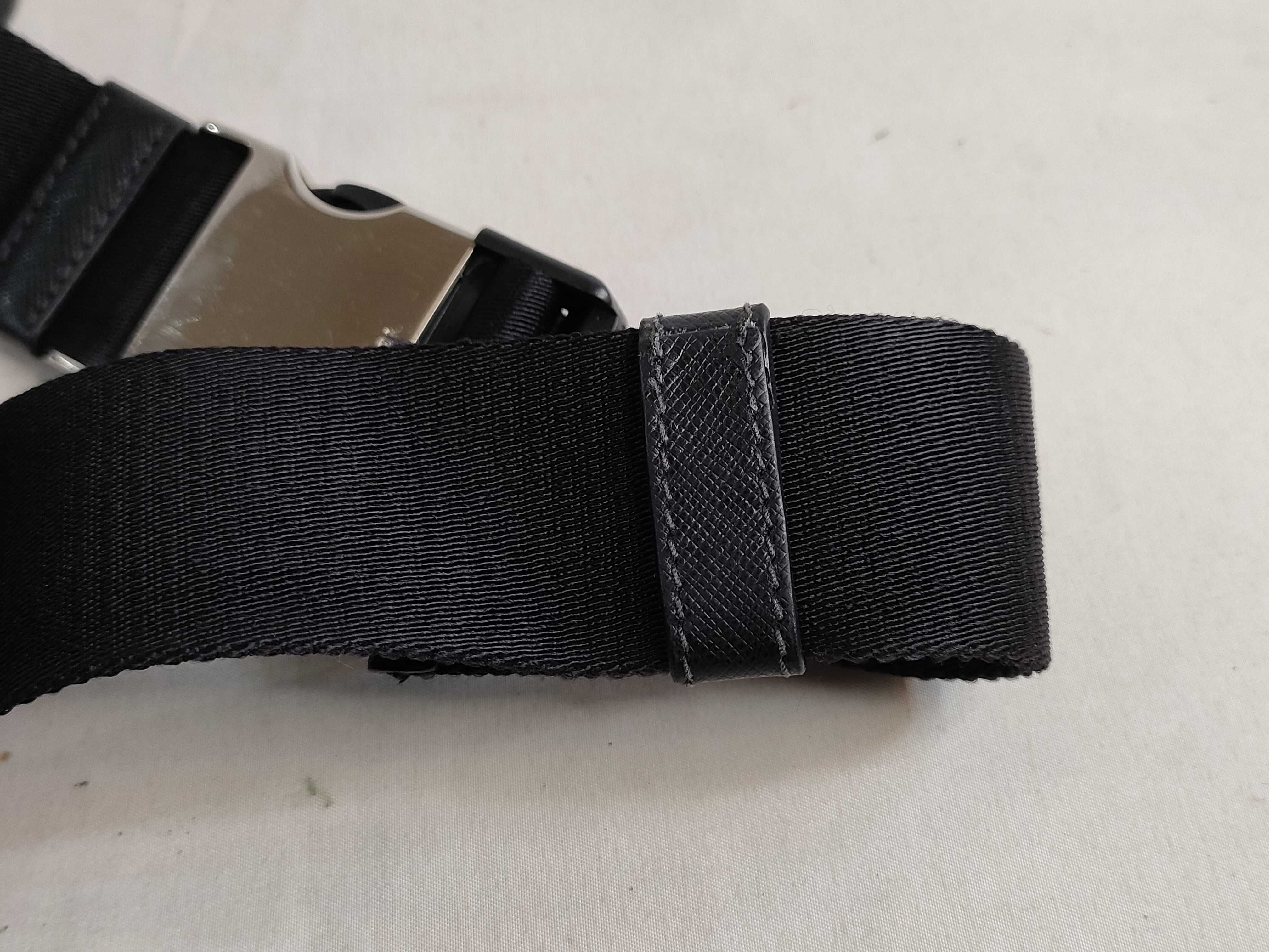 Nylon Prada Current Model Saffiano Waist Bag Logo Belt Waist Bag — view 4