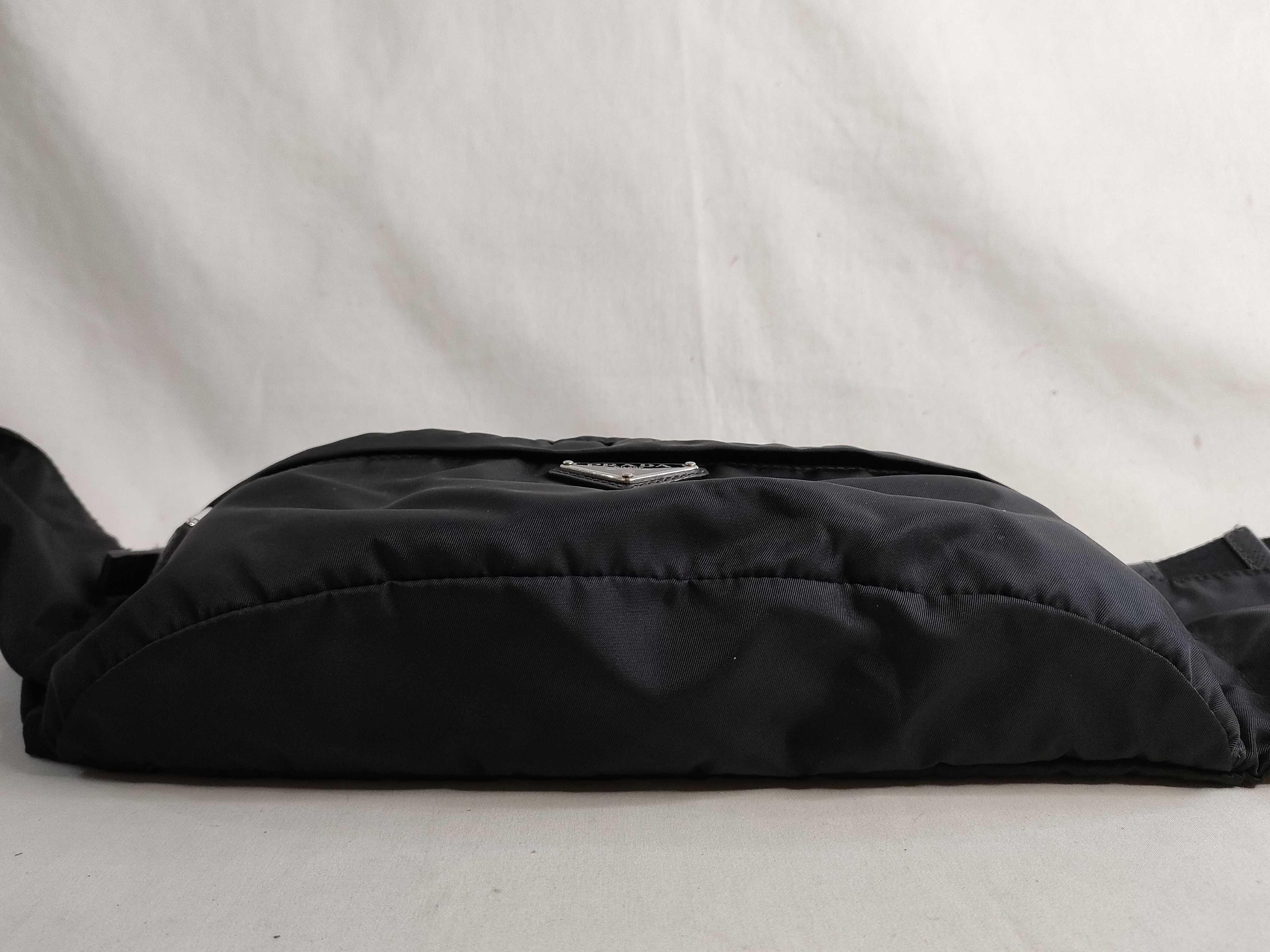 Nylon Prada Current Model Saffiano Waist Bag Logo Belt Waist Bag — view 7