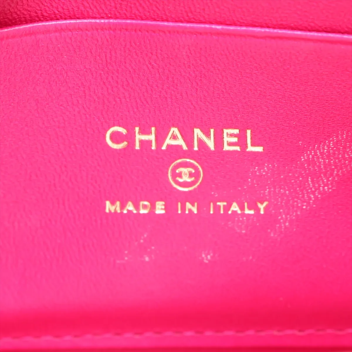 Matelassé Lambskin Vanity Bag, Pink with Gold Hardware, TTCJ8LK1, Random Serial Number — view 9
