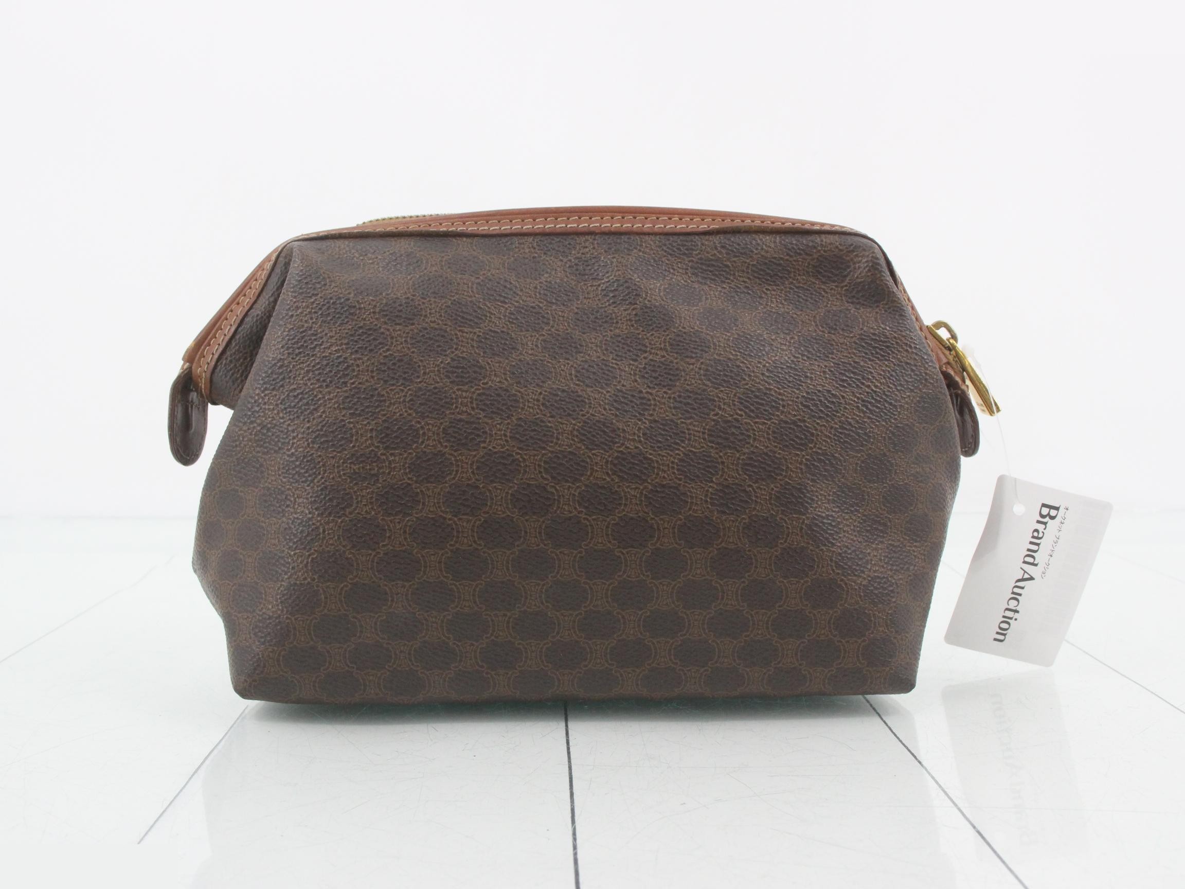 Macadam PVC Pouch, Brown — view 2
