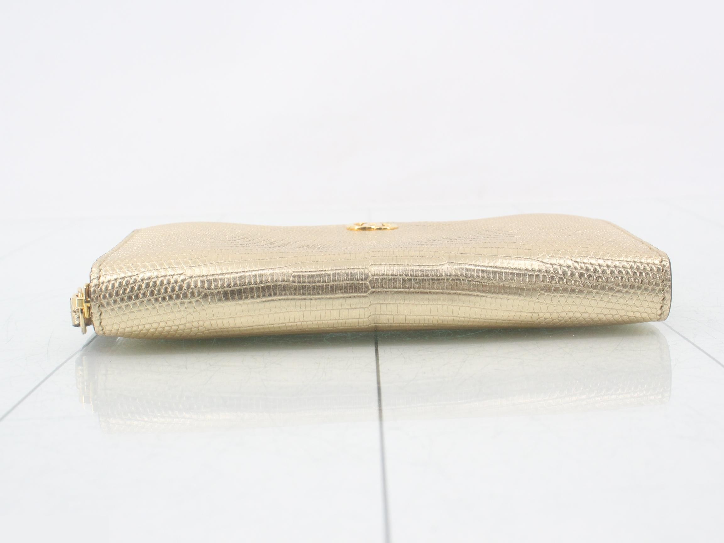 Python GG Marmont Round Zipper Wallet — view 3