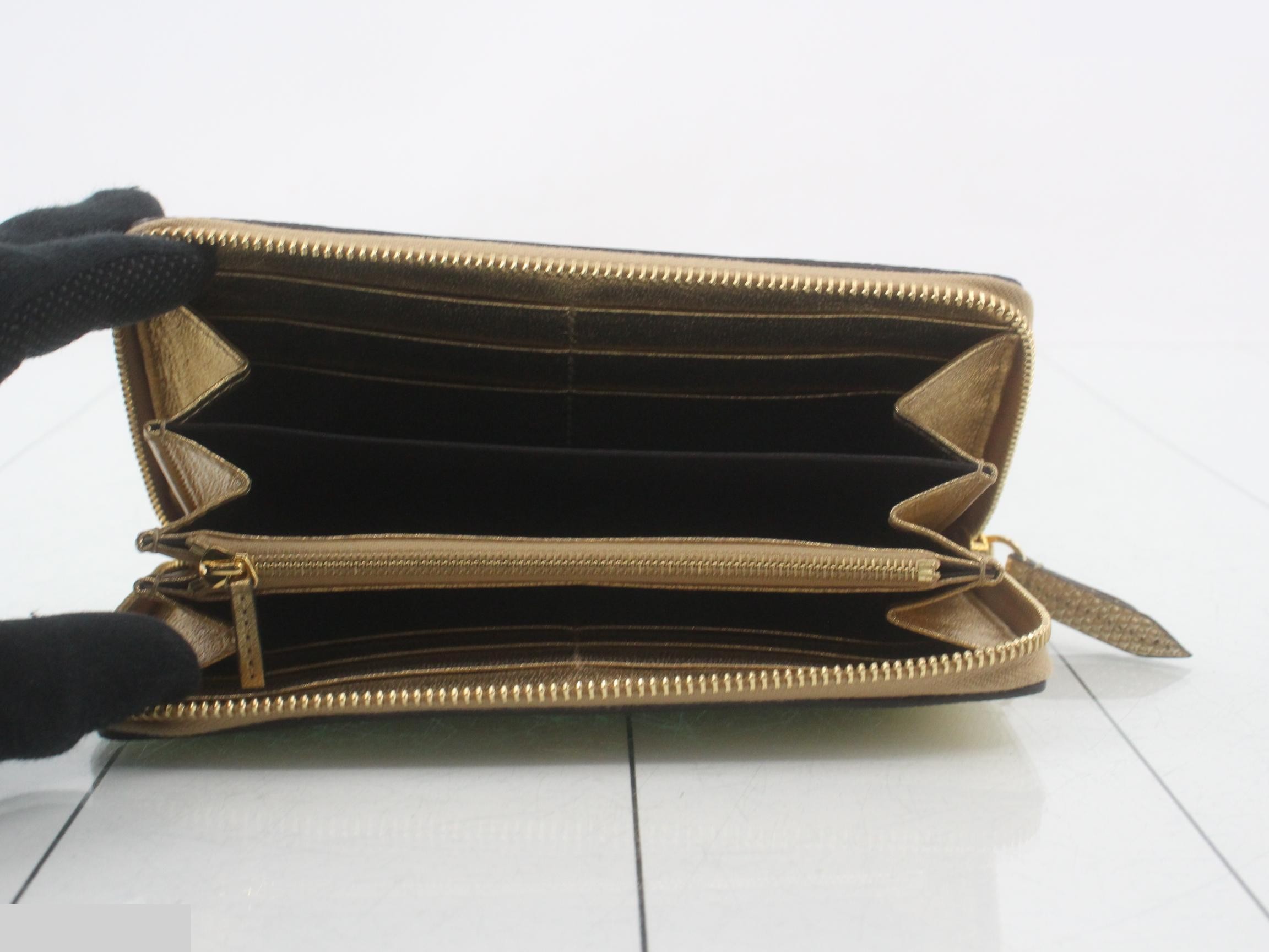 Python GG Marmont Round Zipper Wallet — view 4